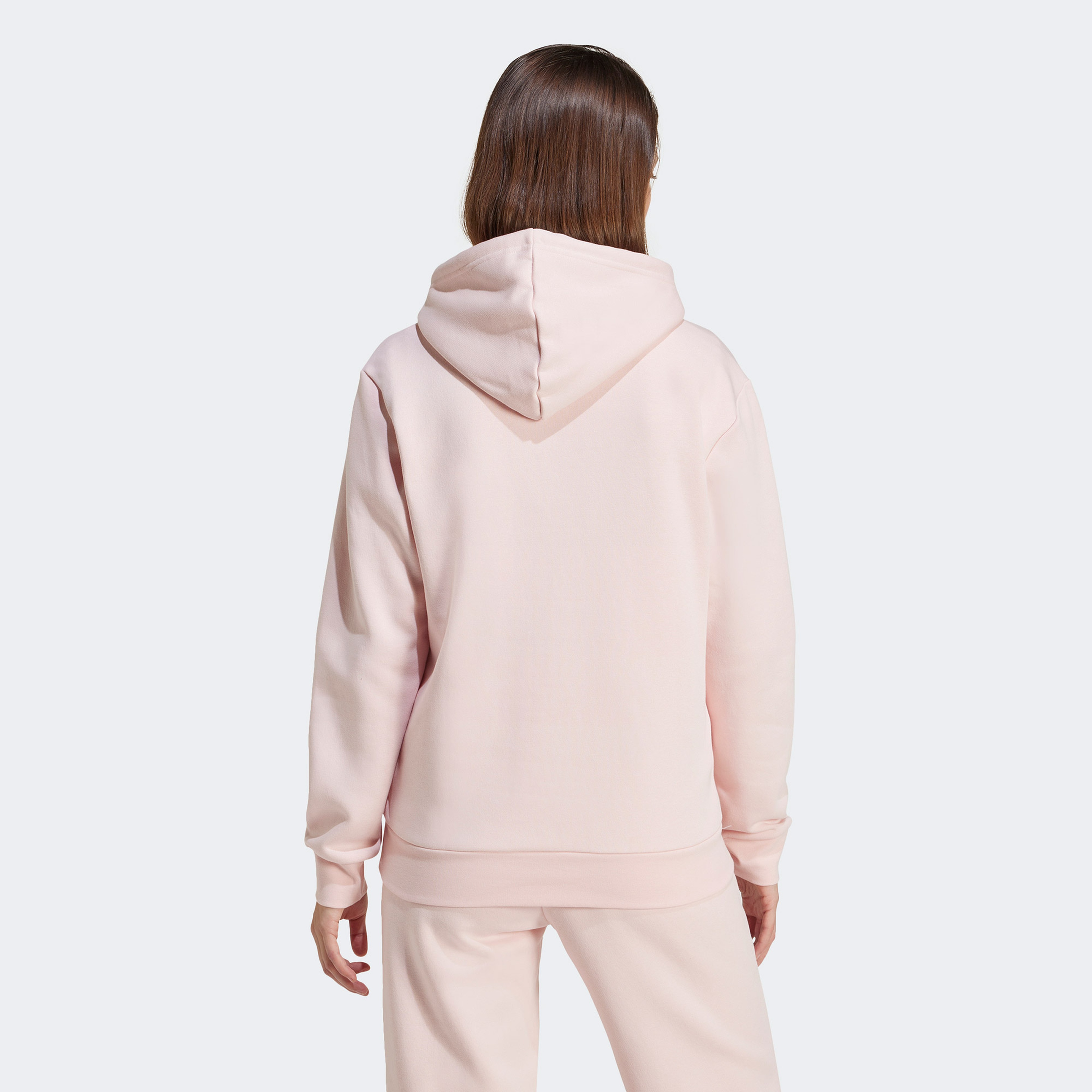 adidas Essentials Small Logo Feel Cozy Kadın Pembe Hoodie