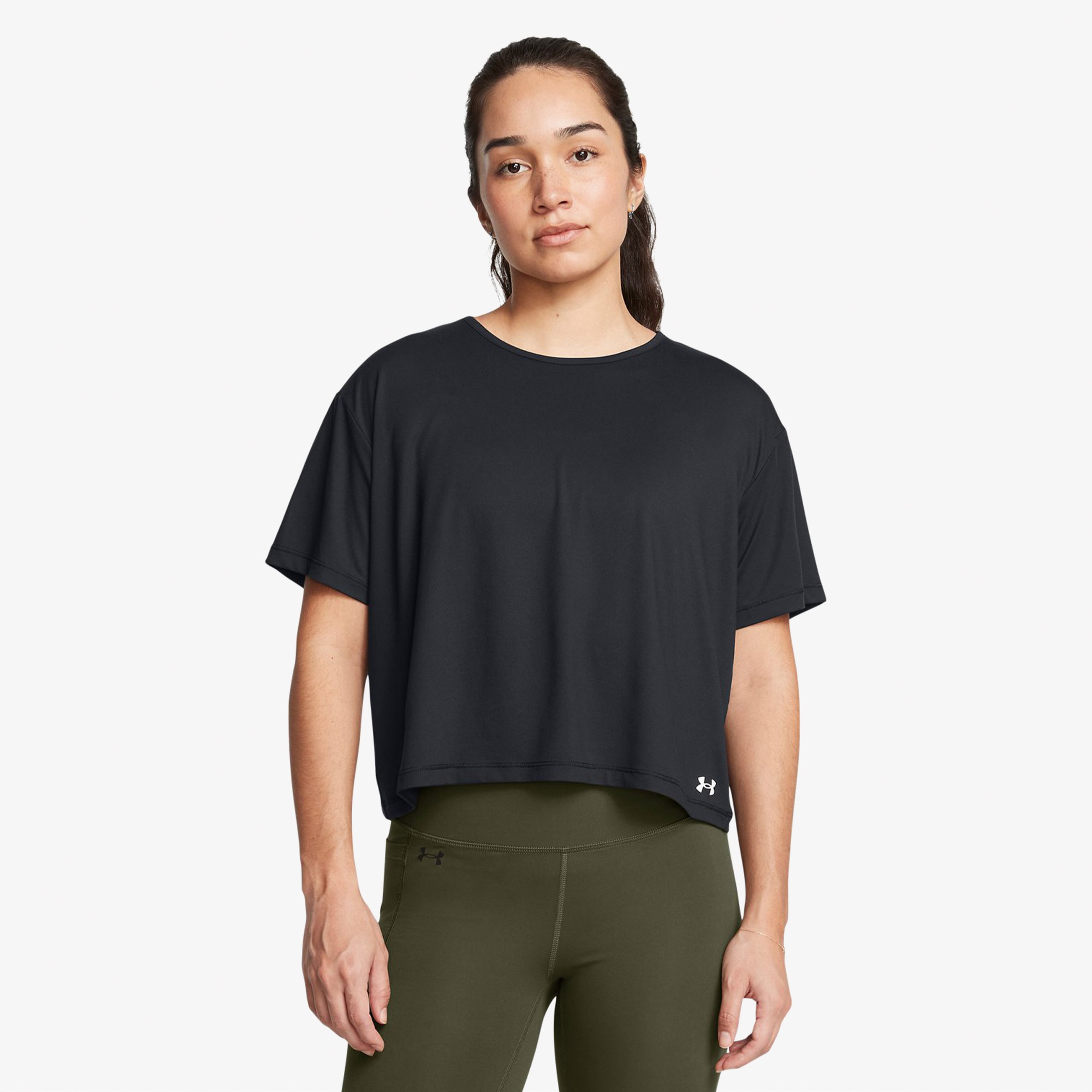 Under Armour Motion Kadın Siyah Günlük T-Shirt