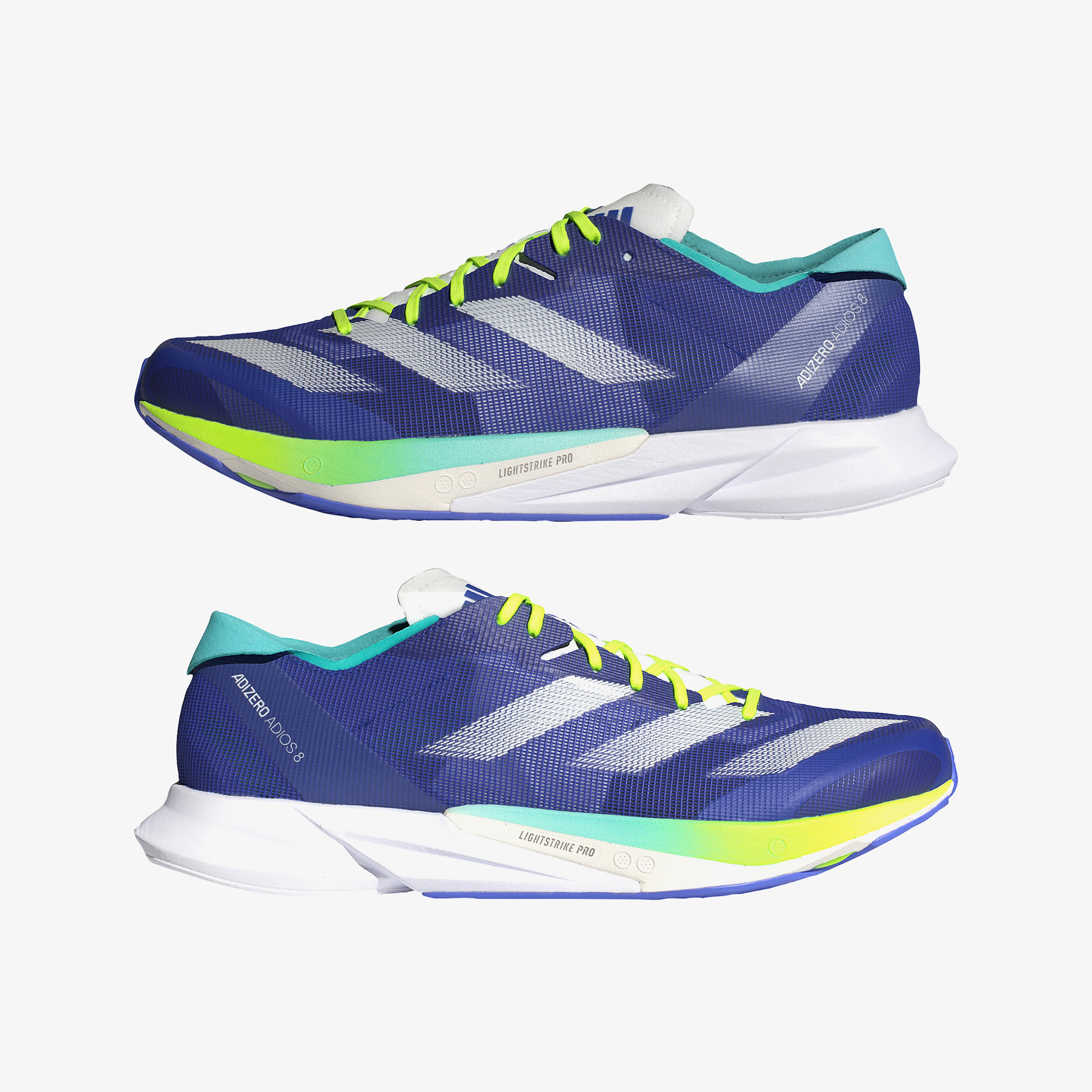 adidas Adizero Adios 8 M Erkek Mavi Spor Ayakkabı