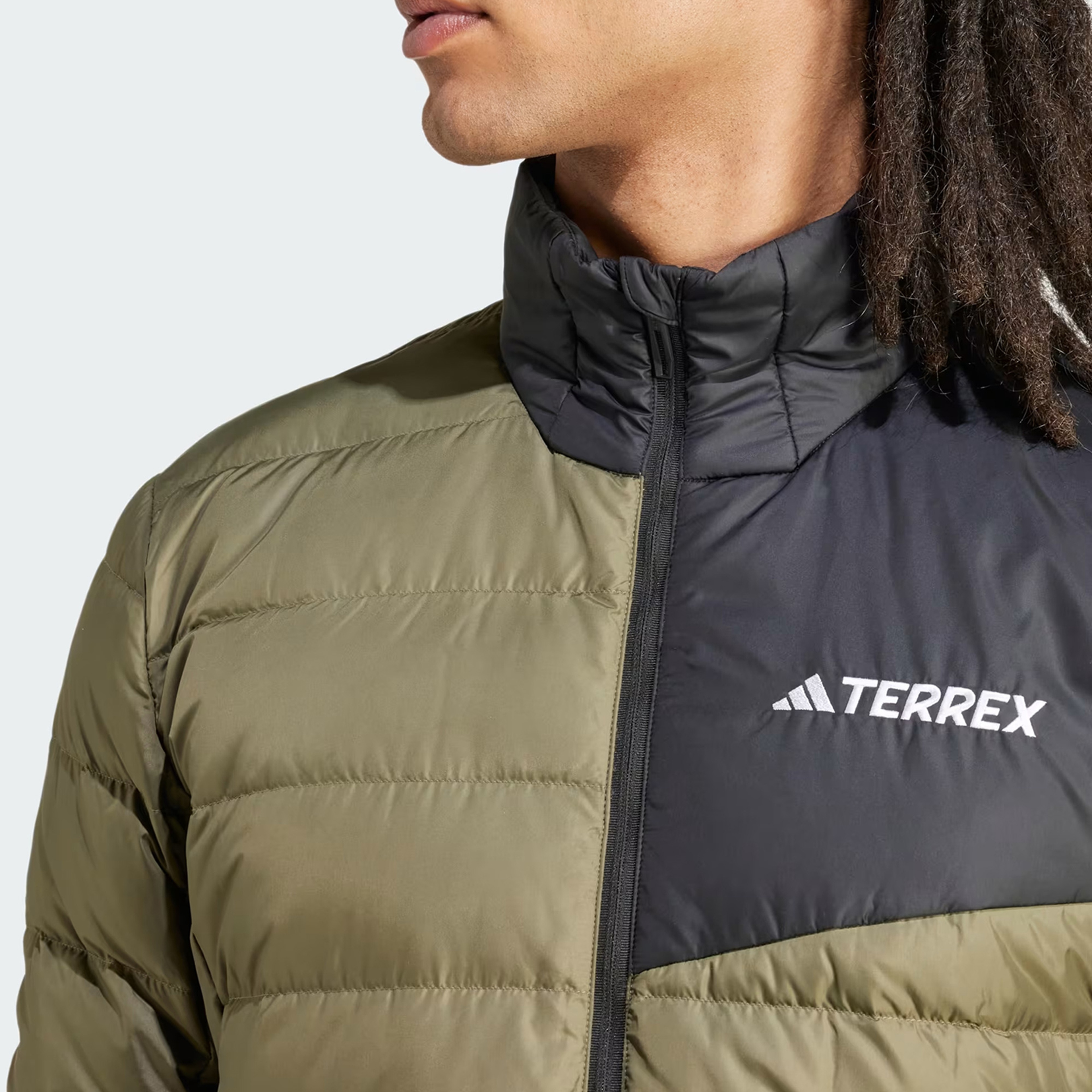 adidas Terrex Multi Light Down Erkek Yeşil Mont