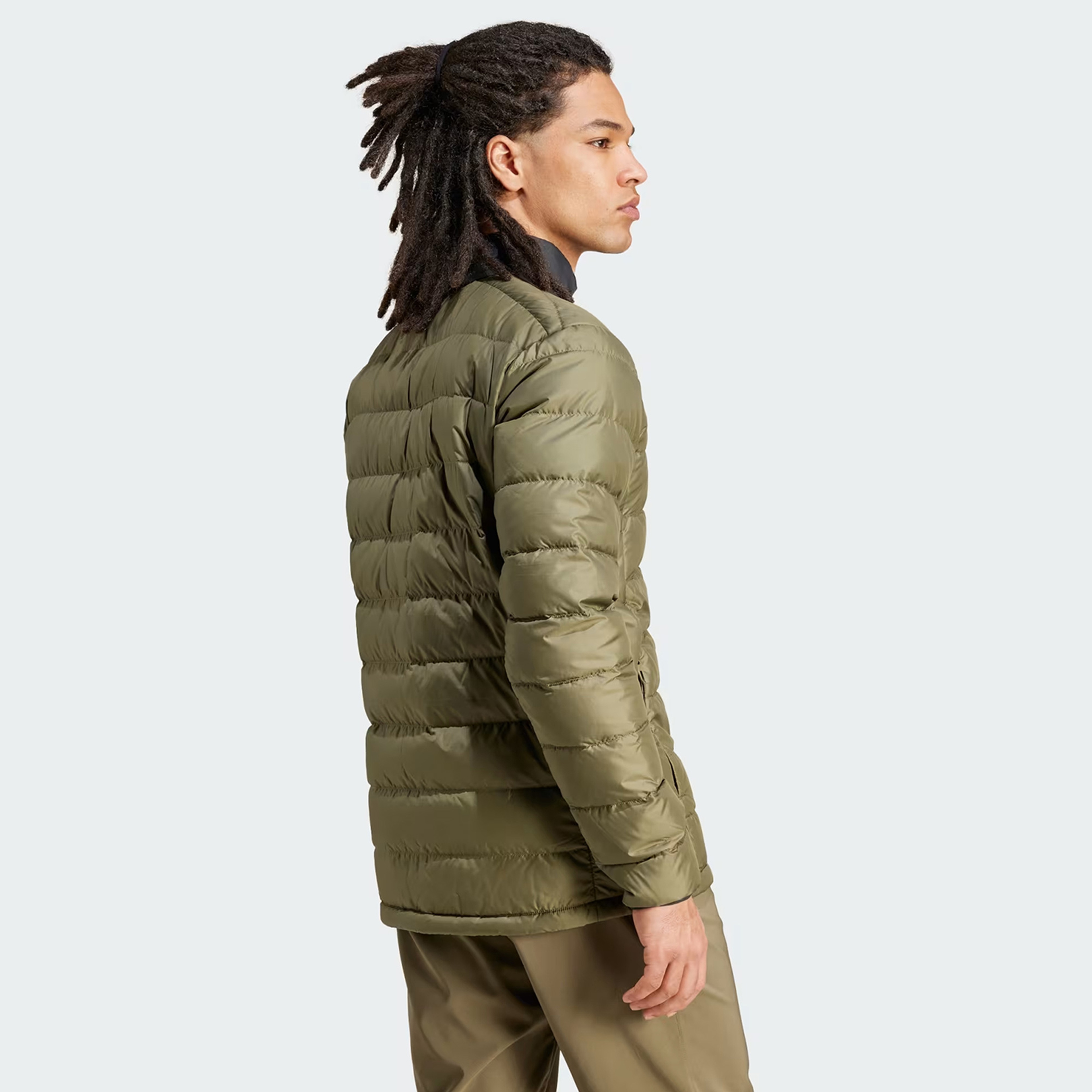 adidas Terrex Multi Light Down Erkek Yeşil Mont