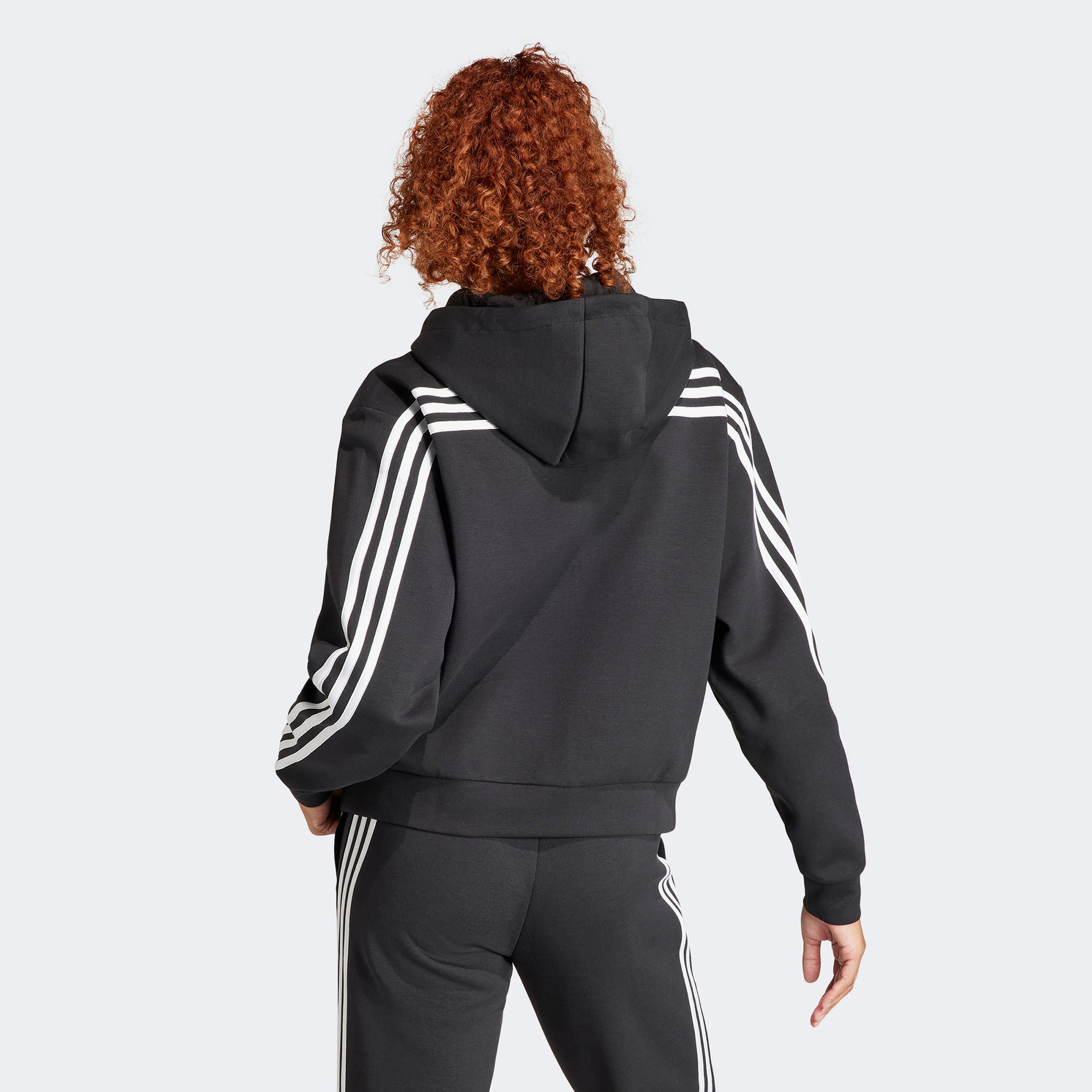 adidas Future Icons 3-Stripes Full Zip Kadın Siyah Eşofman Üstü