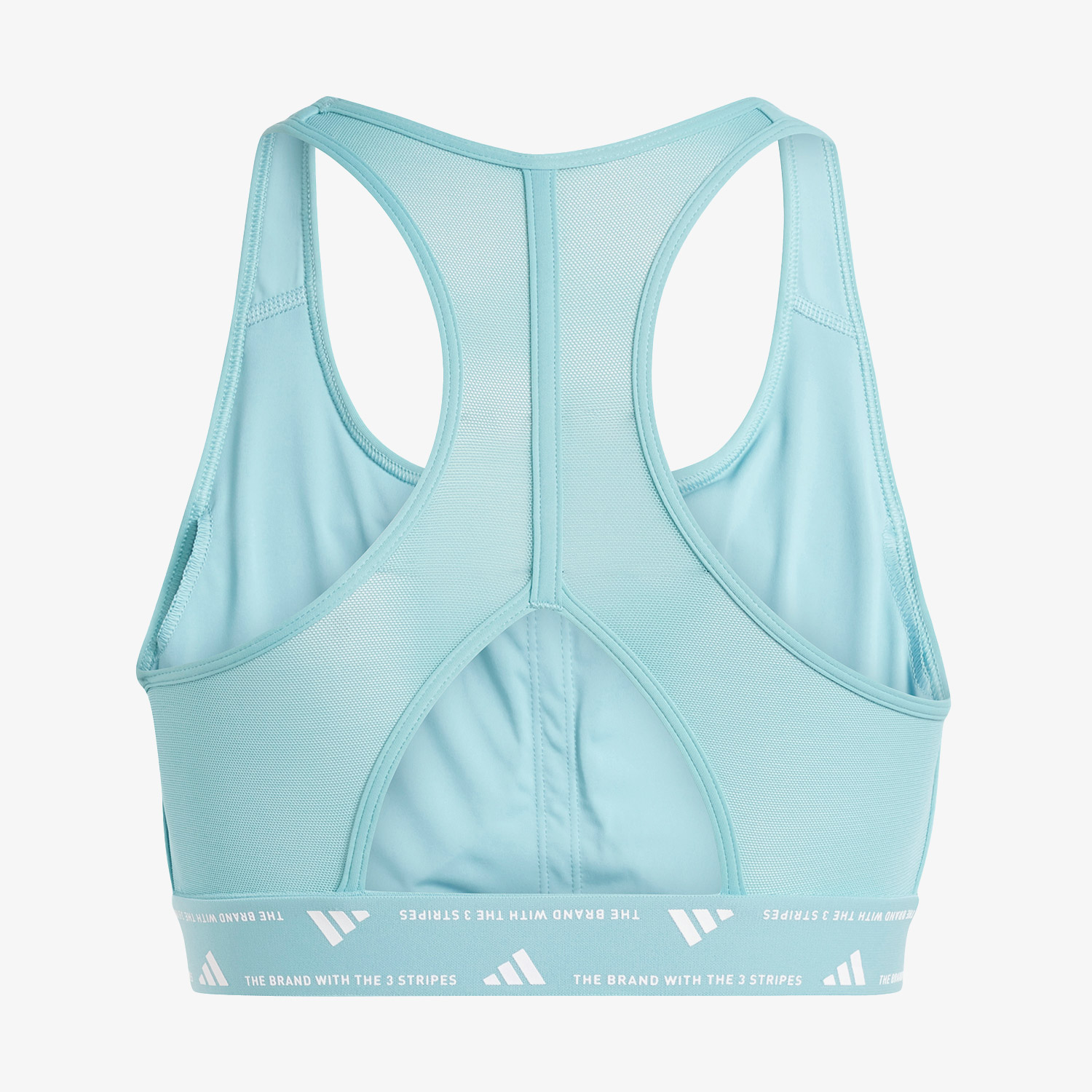 adidas Powerimpact Training Medium-Support 3-Stripes Kadın Turkuaz Bra
