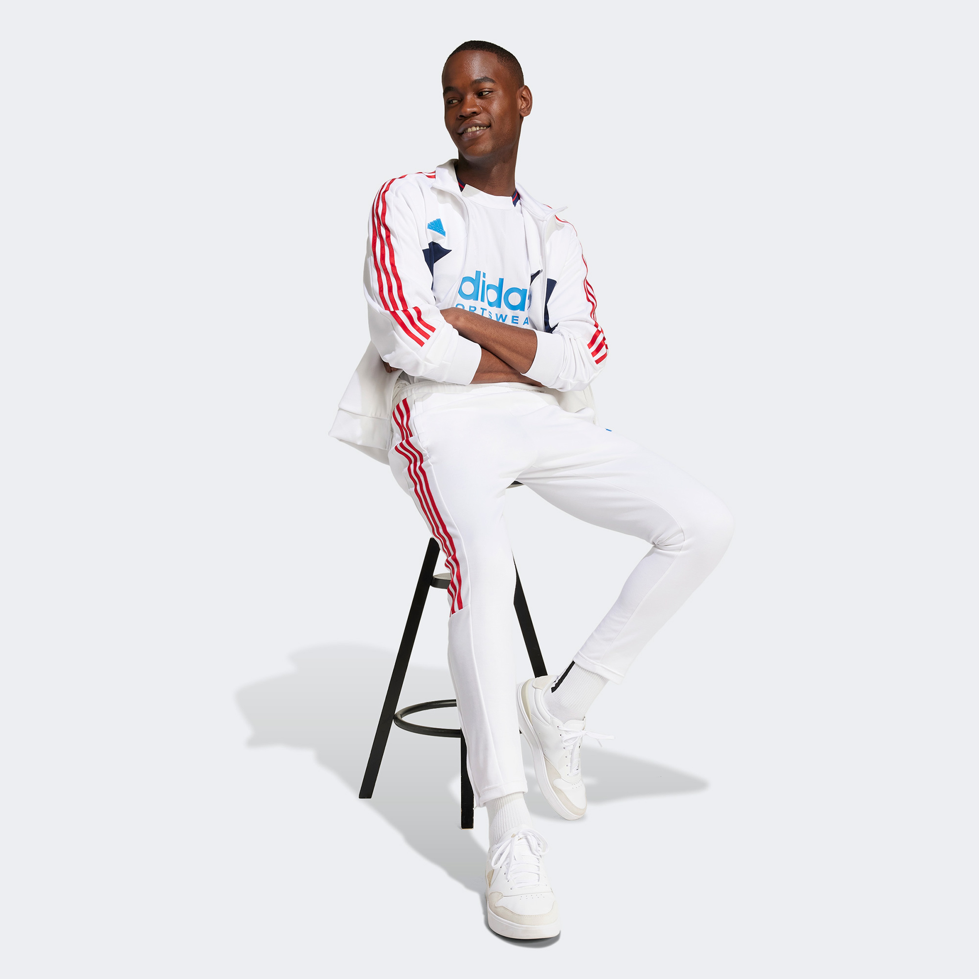 adidas House of Tiro Nations Pack Erkek Beyaz Eşofman Üstü