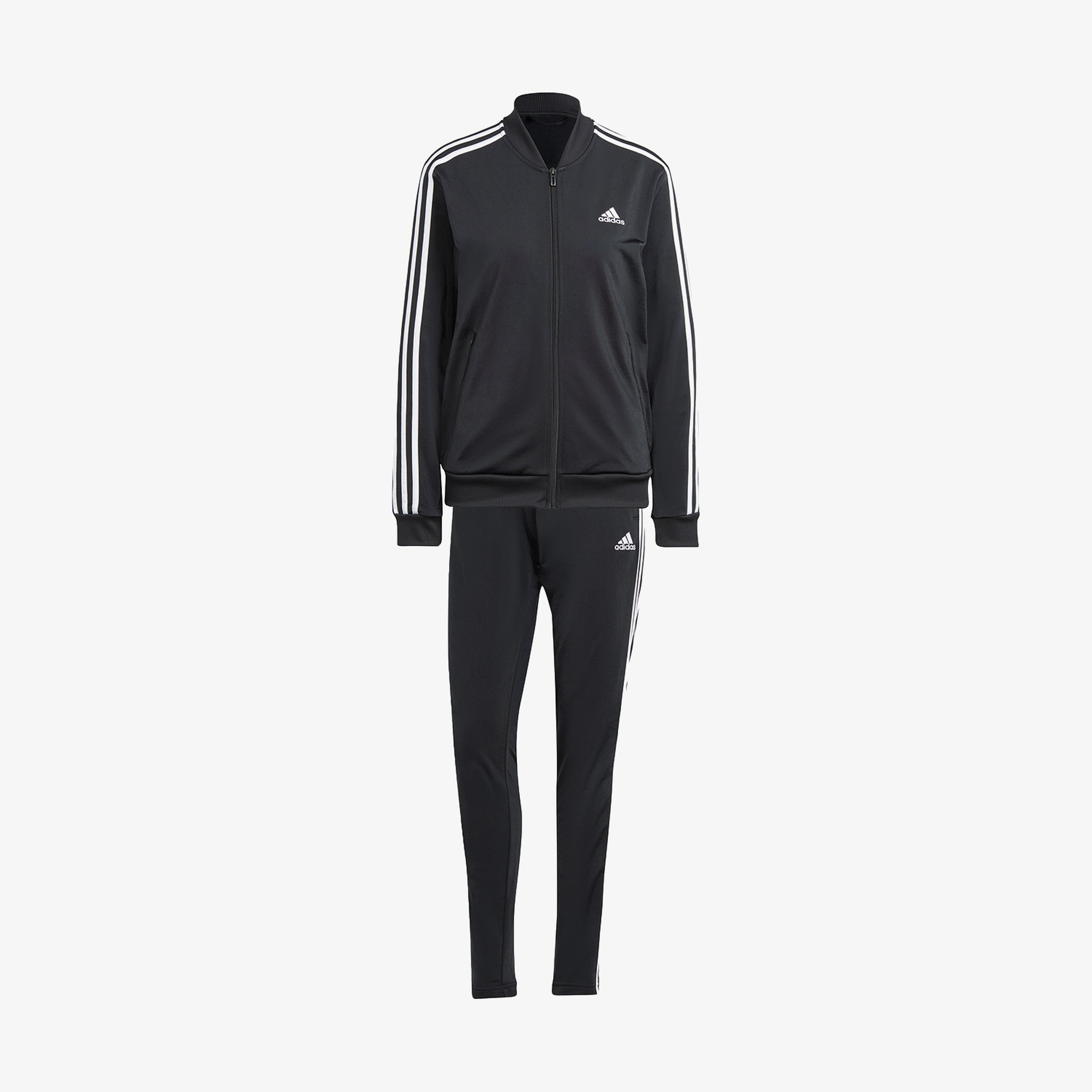 adidas Essentials 3-Stripes Kadın Siyah Eşofman Takımı
