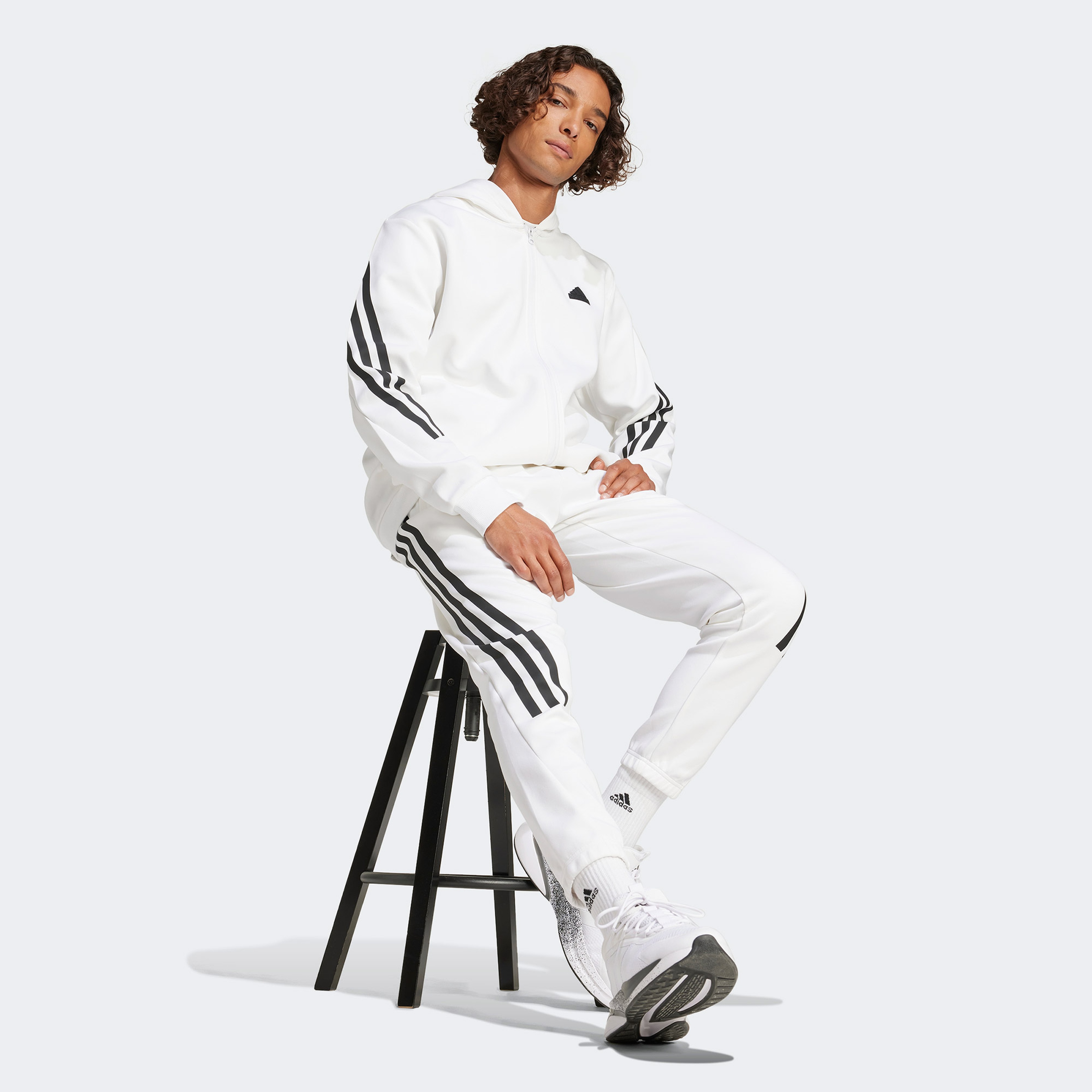 adidas Future Icons 3-Stripes Erkek Beyaz Eşofman Altı