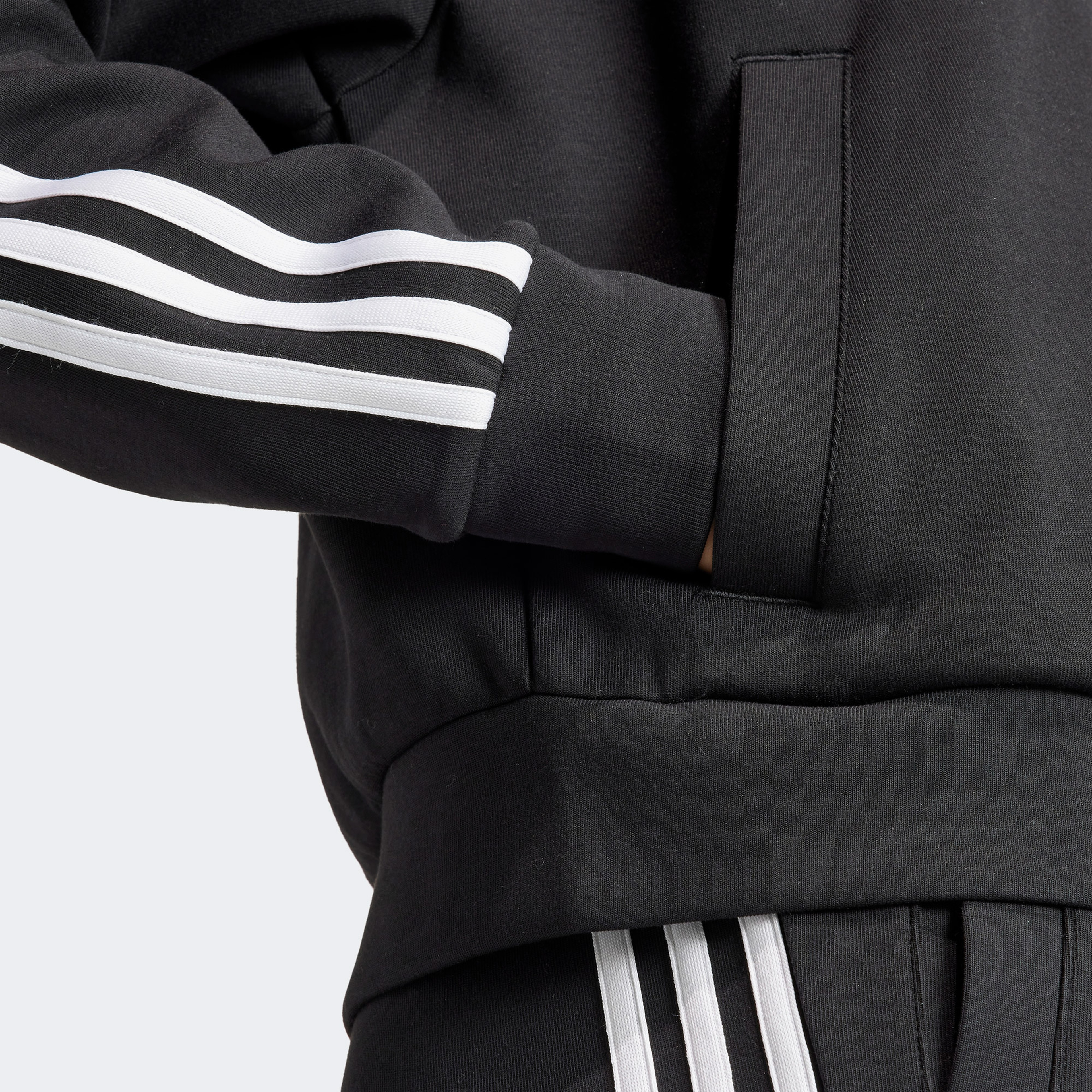adidas Future Icons 3-Stripes Full Zip Kadın Siyah Eşofman Üstü
