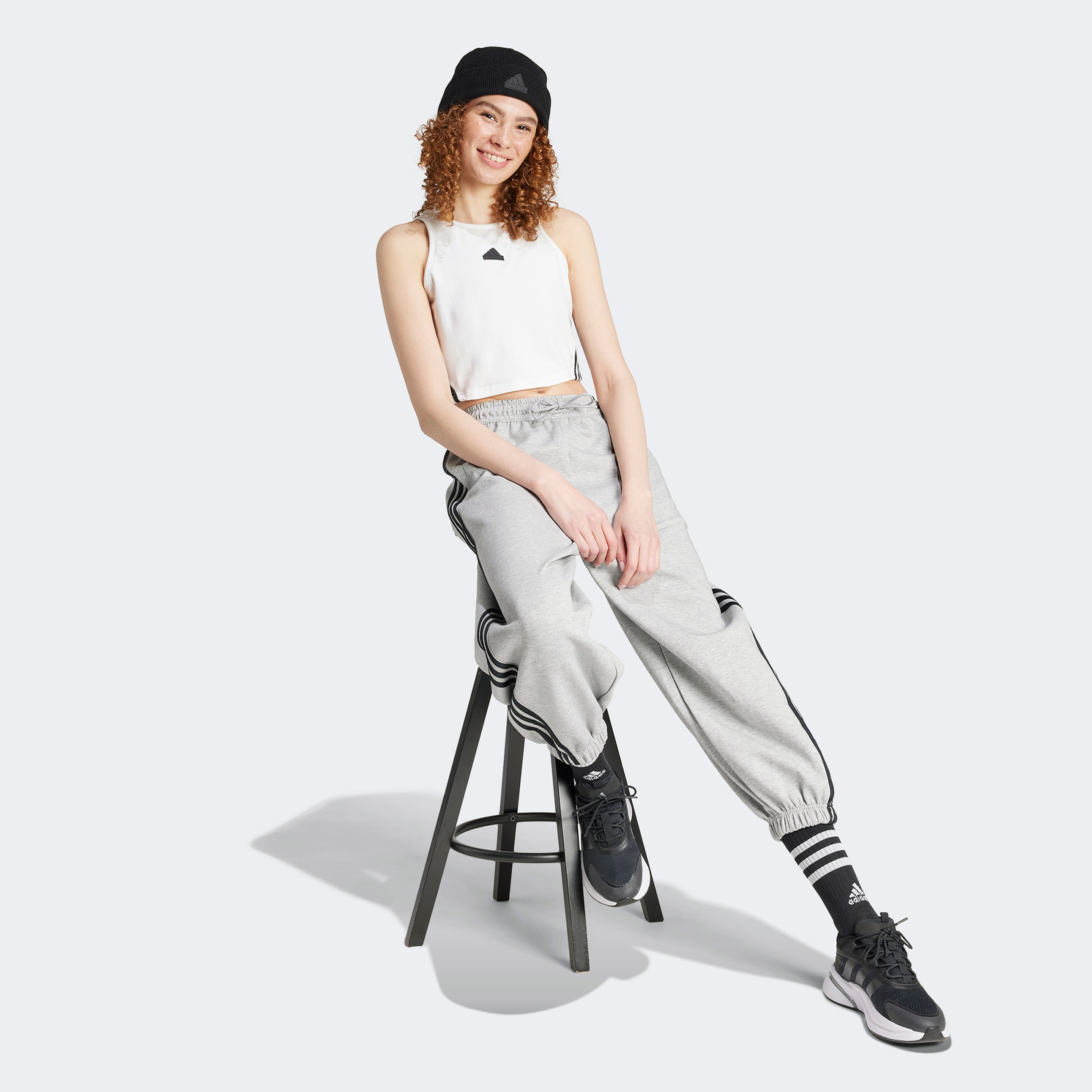 adidas Future Icons 3-Stripes Kadın Beyaz T-Shirt