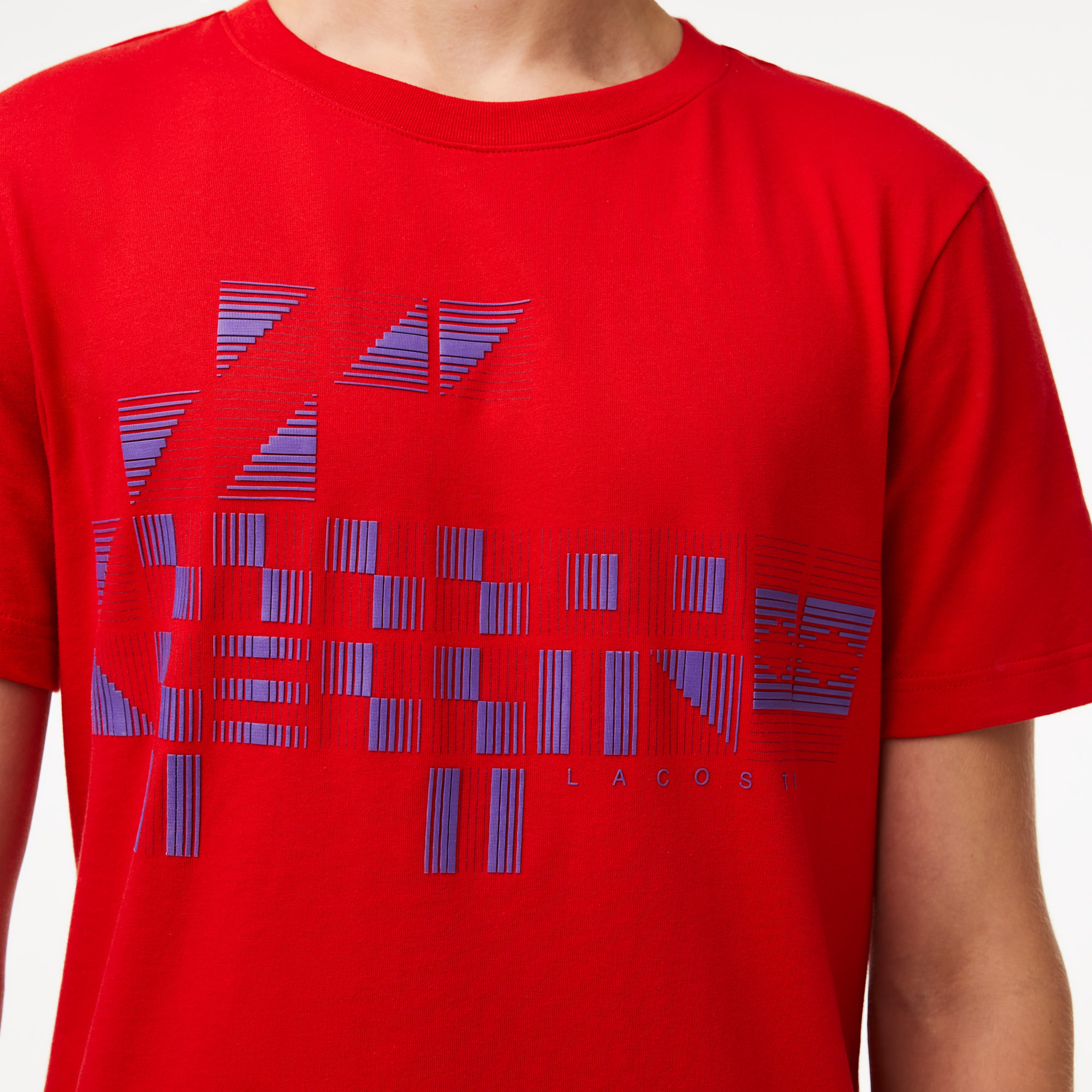 Erkek SPORT x Novak Djokovic Baskılı Kırmızı T-Shirt