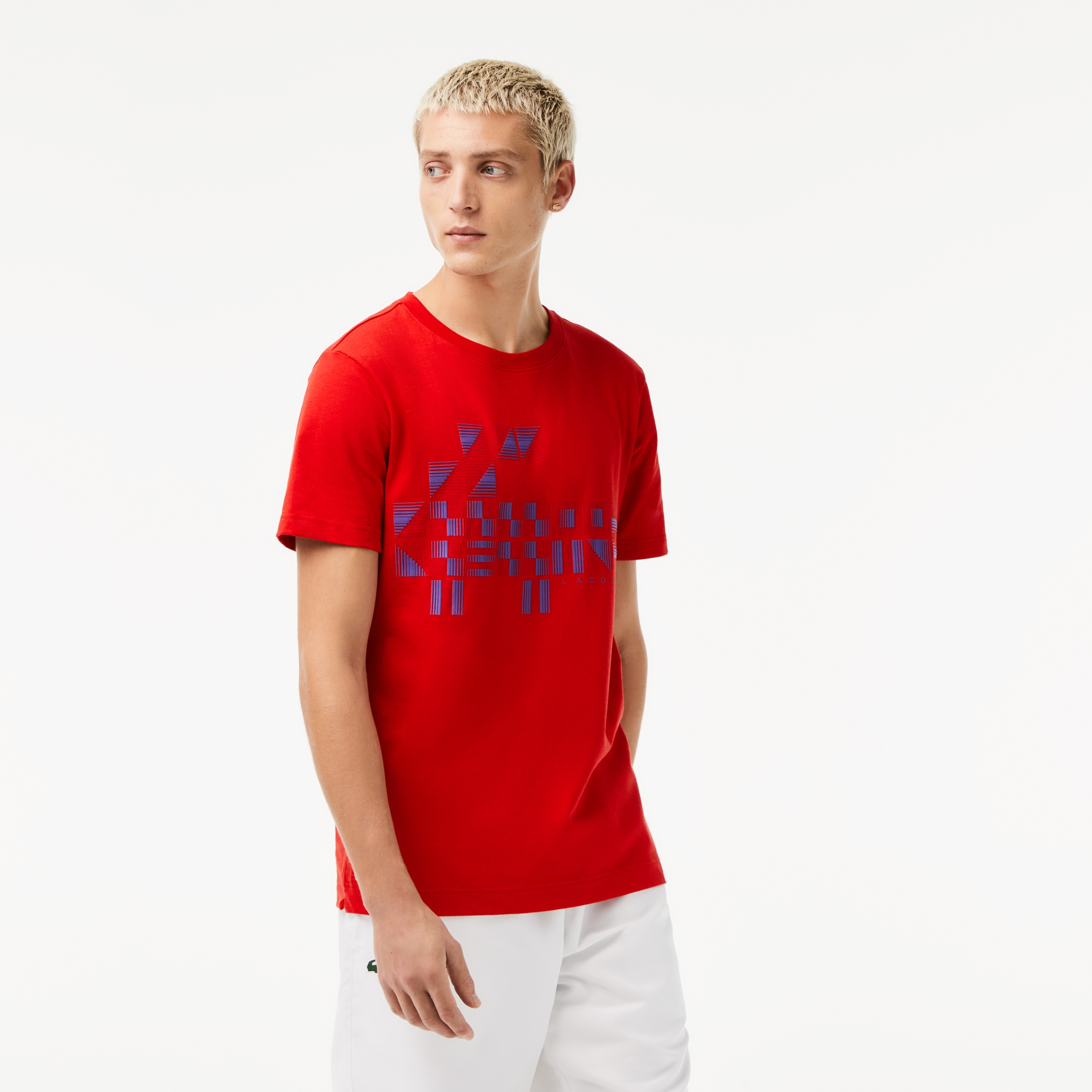 Erkek SPORT x Novak Djokovic Baskılı Kırmızı T-Shirt