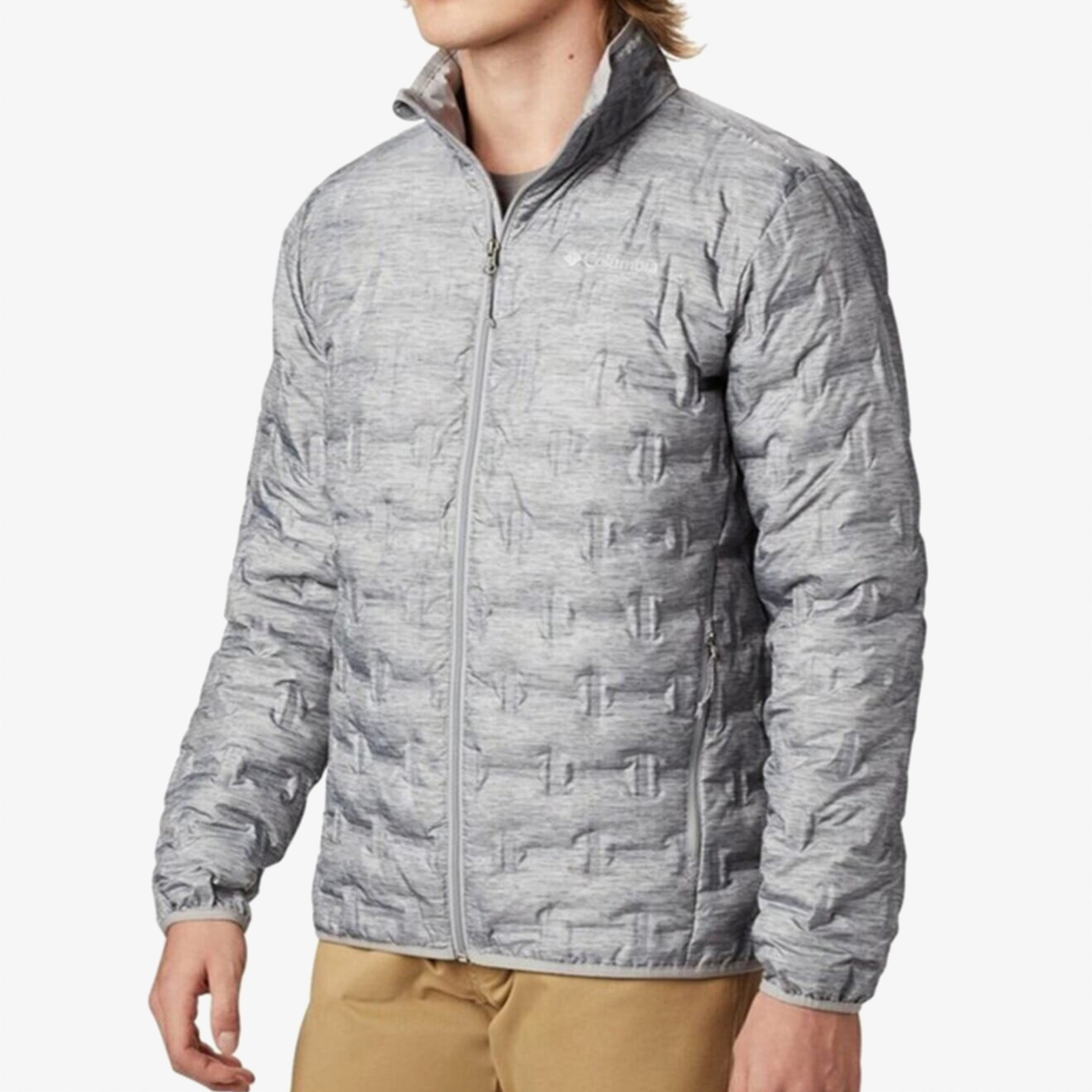 Columbia Delta Ridge Down Erkek Gri Kaz Tüyü Mont