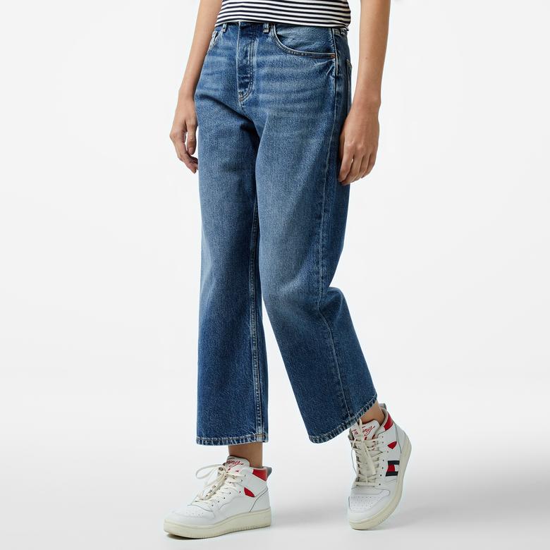 Tommy Hilfiger Kadın Mavi Pantolon