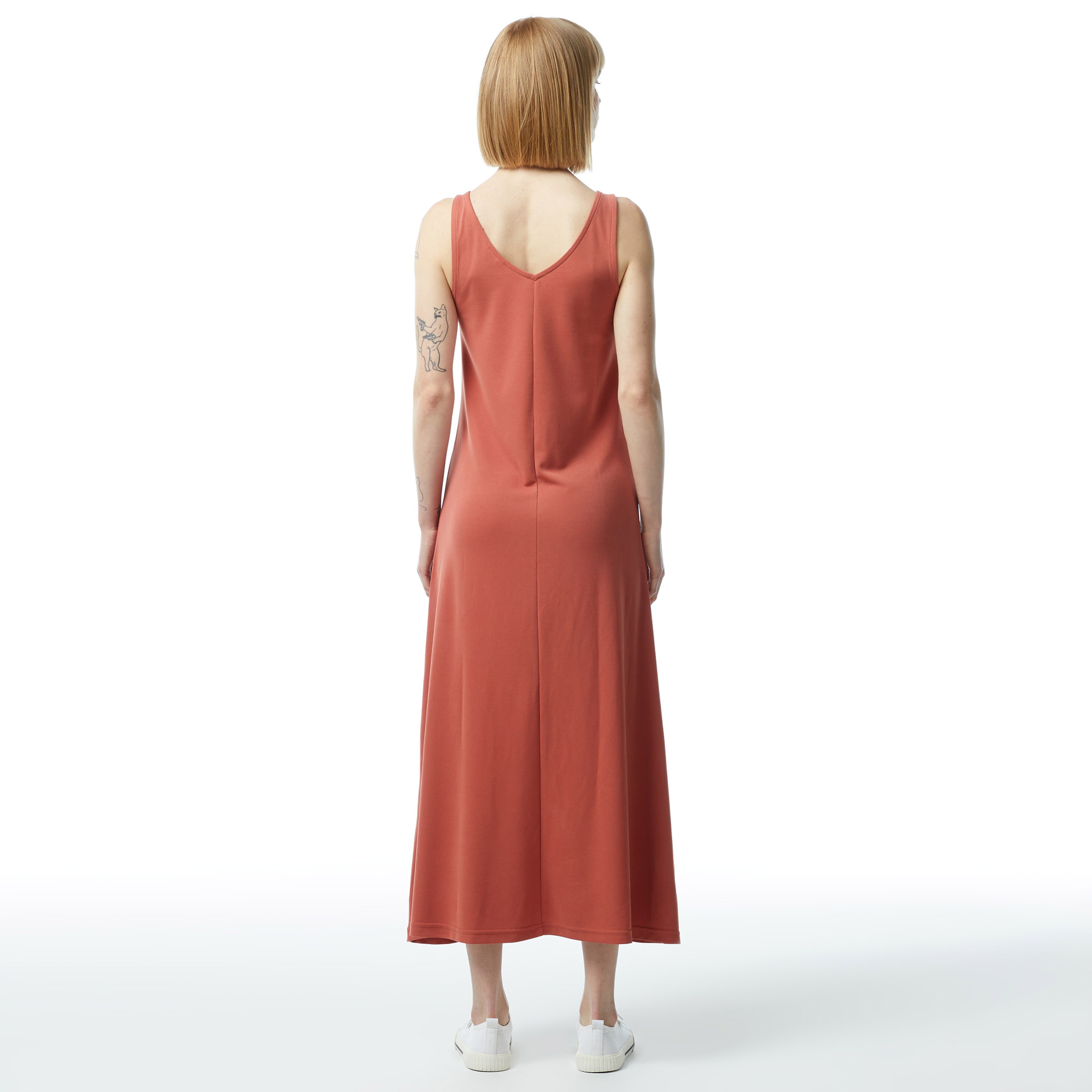 Nautica Kadın Kiremit Standart Fit Askılı Elbise