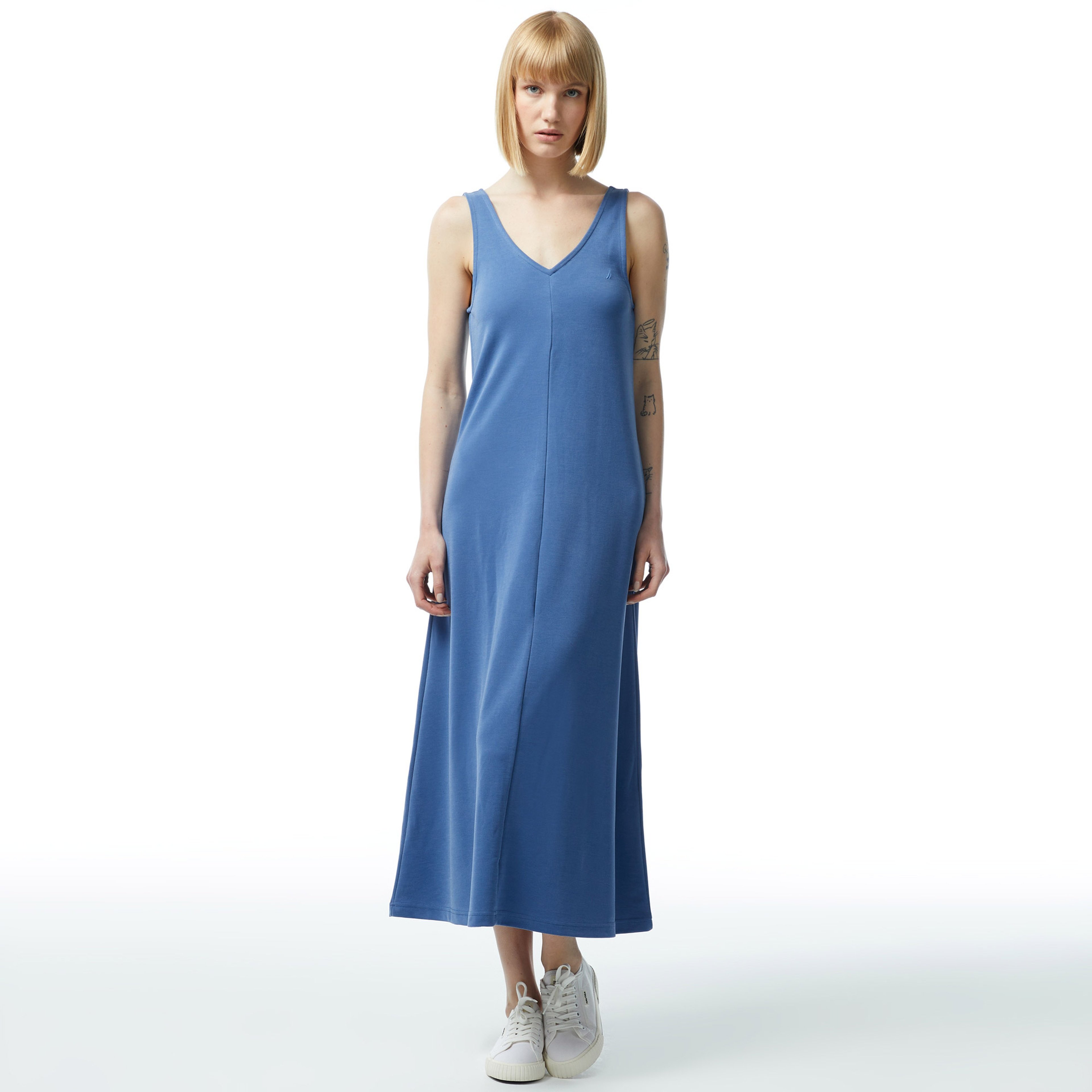 Nautica Kadın Mavi Standart Fit Askılı Elbise