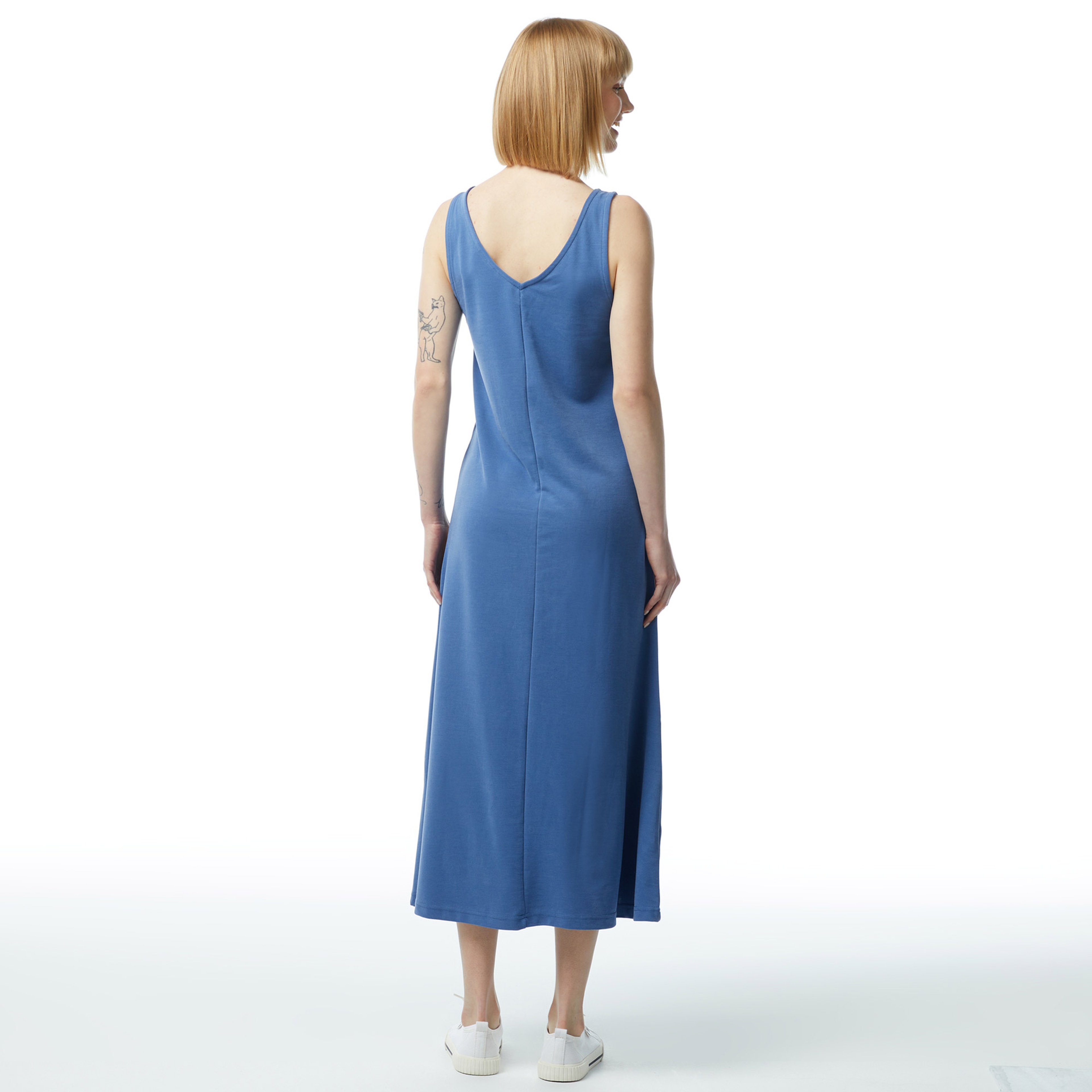 Nautica Kadın Mavi Standart Fit Askılı Elbise