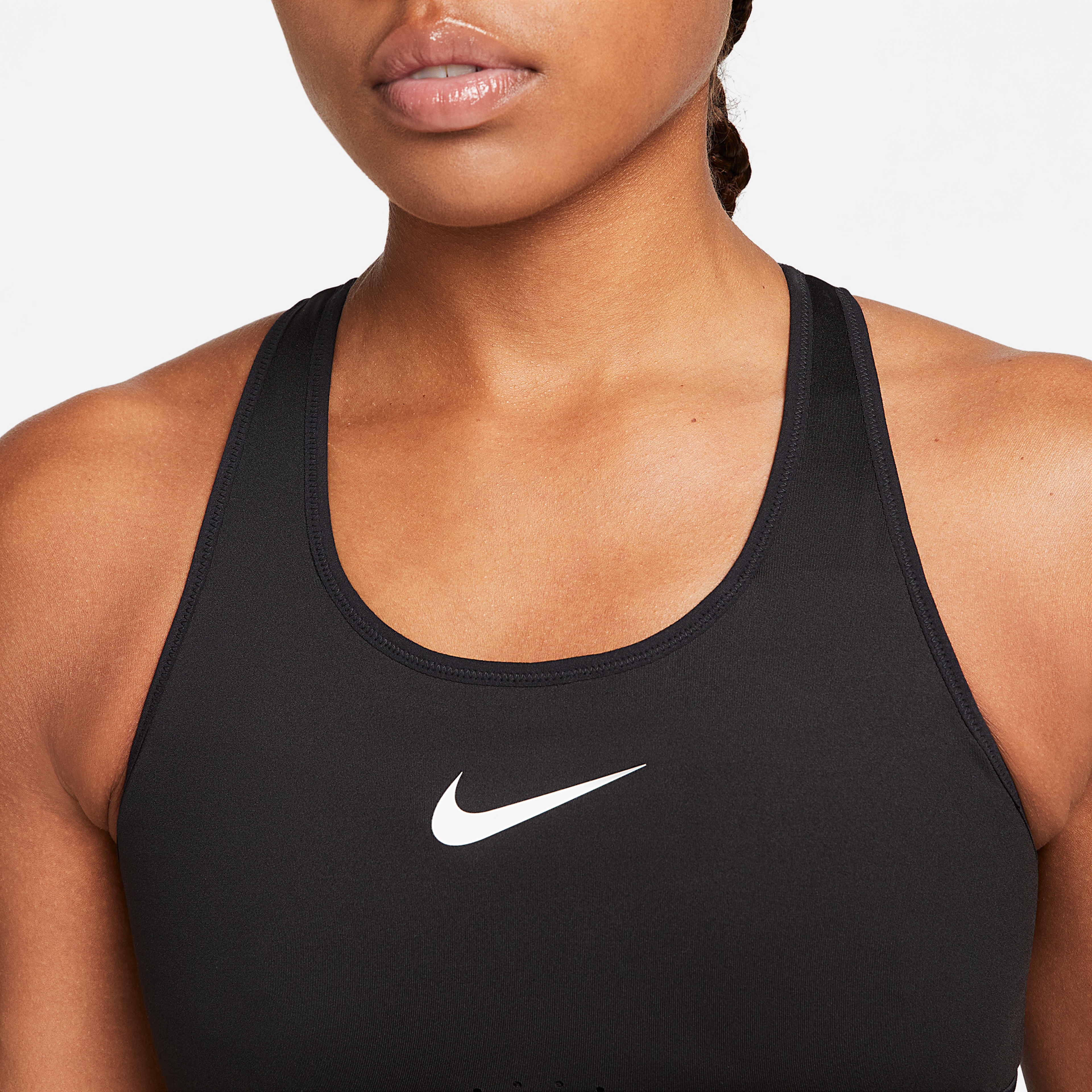 Nike Dri-FIT Swoosh Bantlı Kadın Siyah Bra