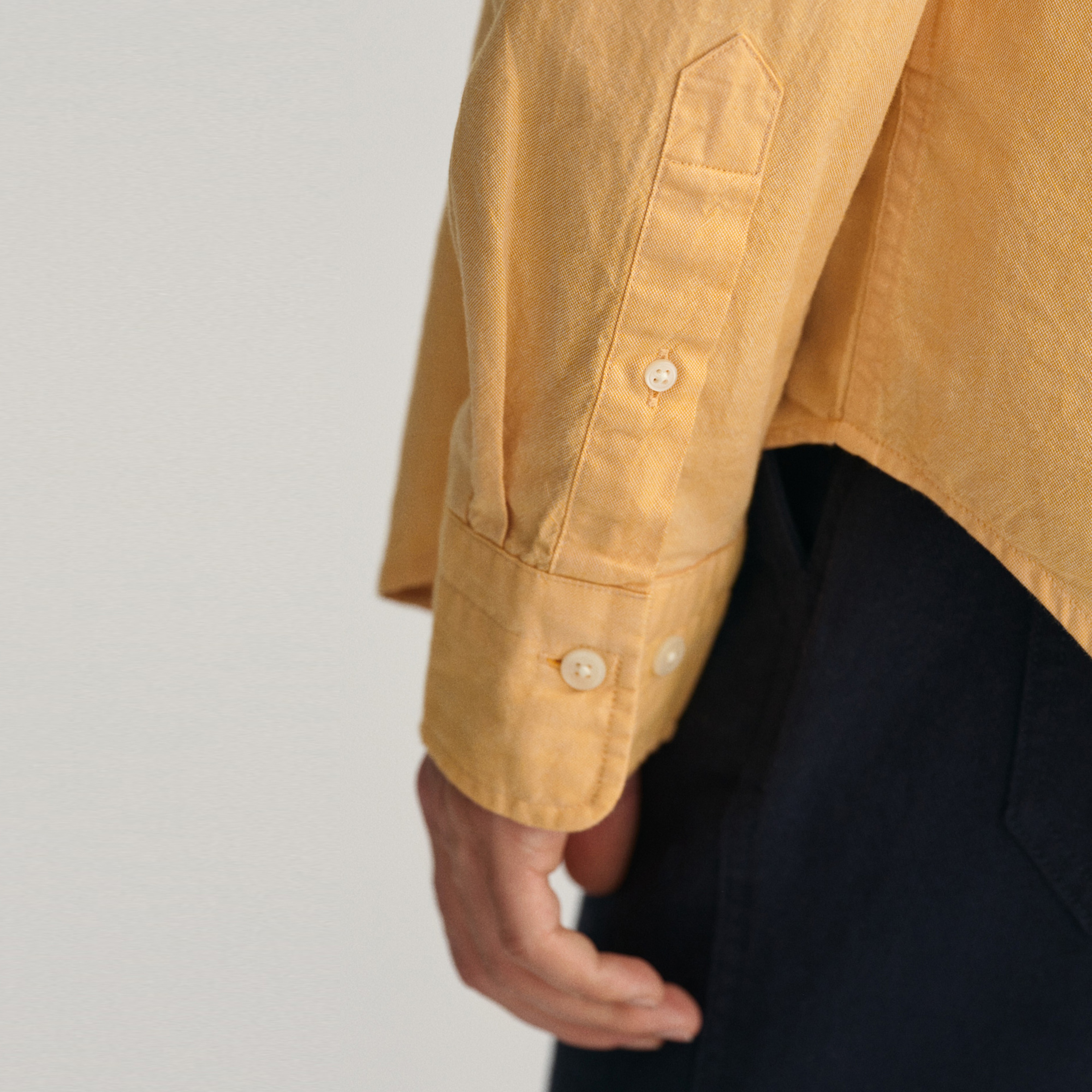 GANT Erkek Sarı Regular Fit Düğmeli Yaka Oxford Gömlek