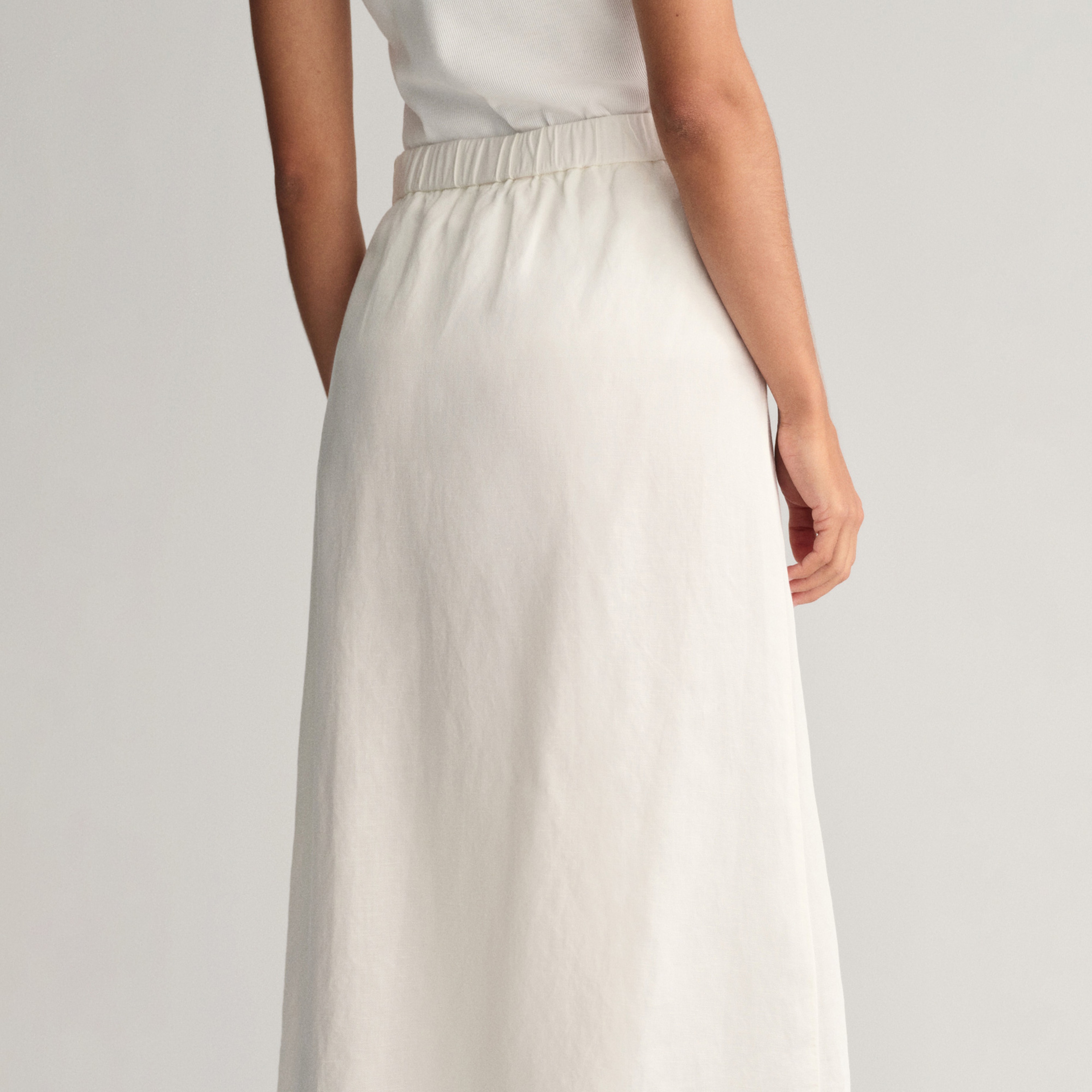 GANT Kadın Krem Relaxed Fit Etek