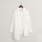 GANT Kadın Beyaz Oversize Fit Klasik Yaka Gömlek