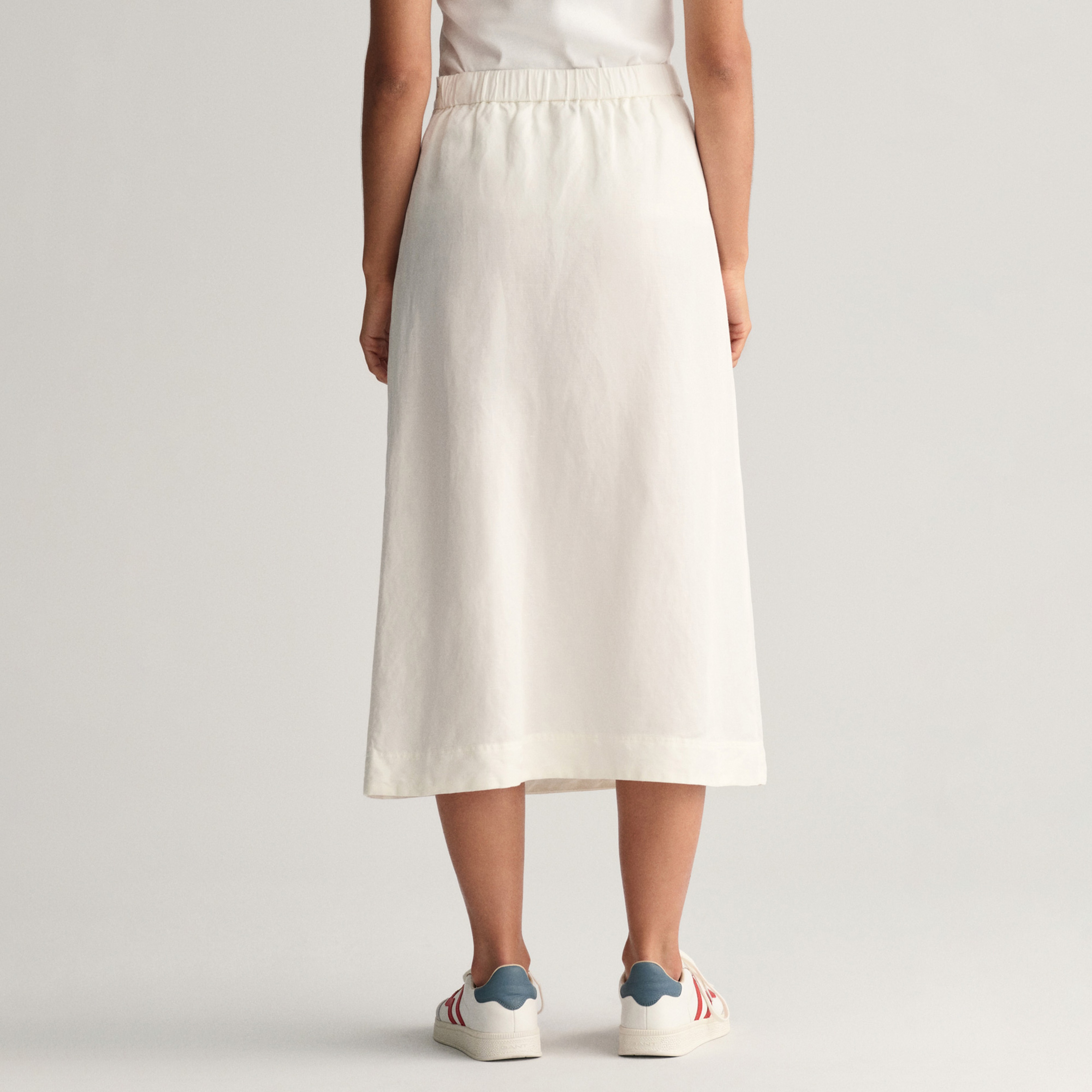 GANT Kadın Krem Relaxed Fit Etek