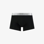 Tommy Hilfiger Trunk 3'lü Erkek Metalik Logo Siyah Boxer