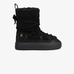 Tommy Hilfiger Lace-Up Faux Shearling Kadın Siyah Bot