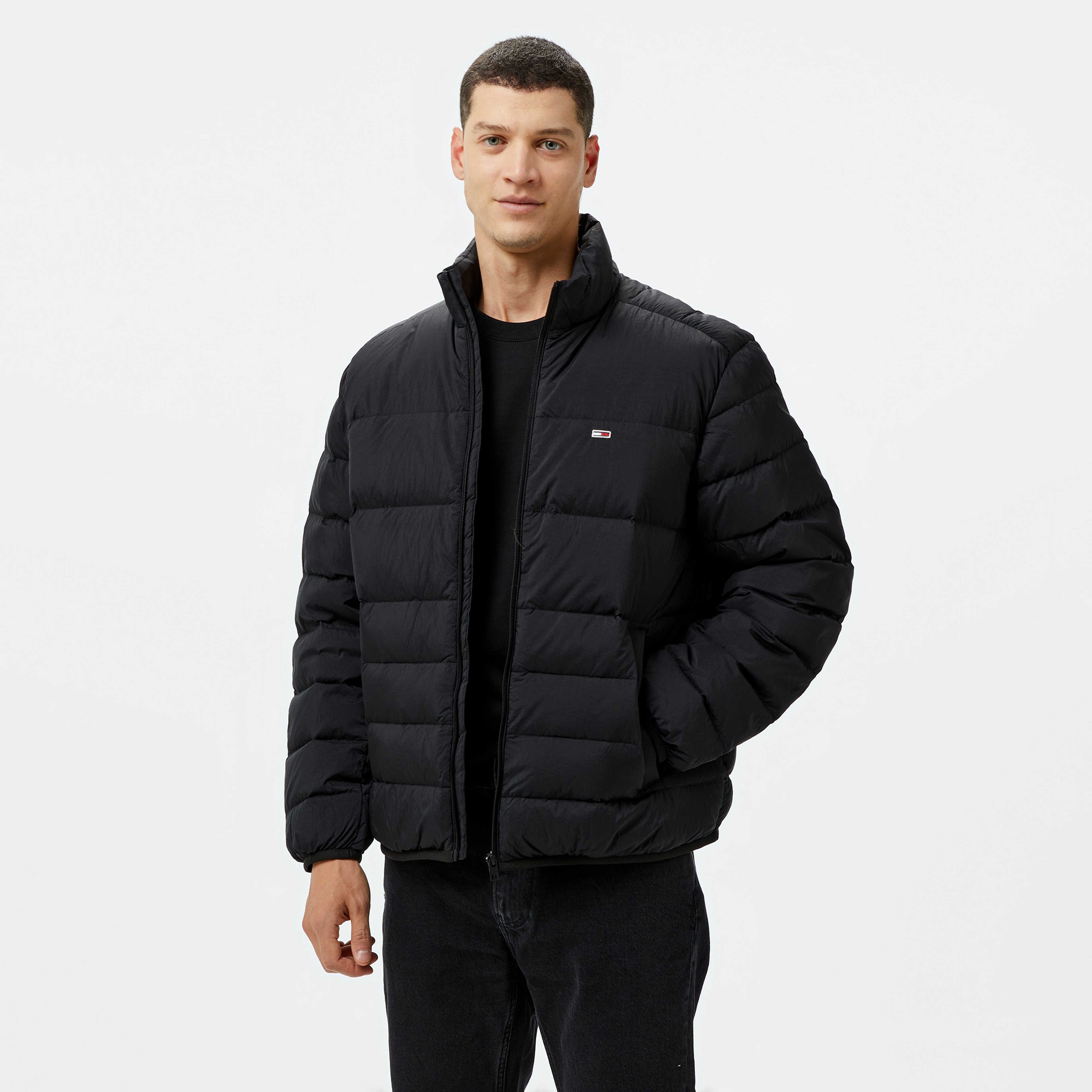 Tommy Jeans Packable Lt Down Erkek Siyah Mont