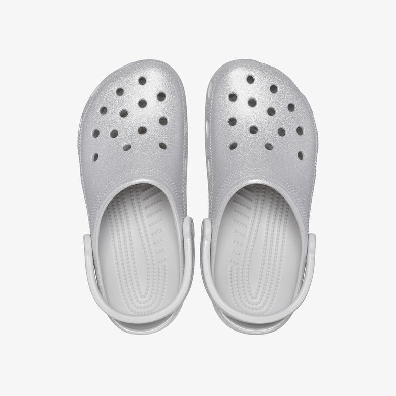 Crocs Classic Glitter Kadın Gri Terlik