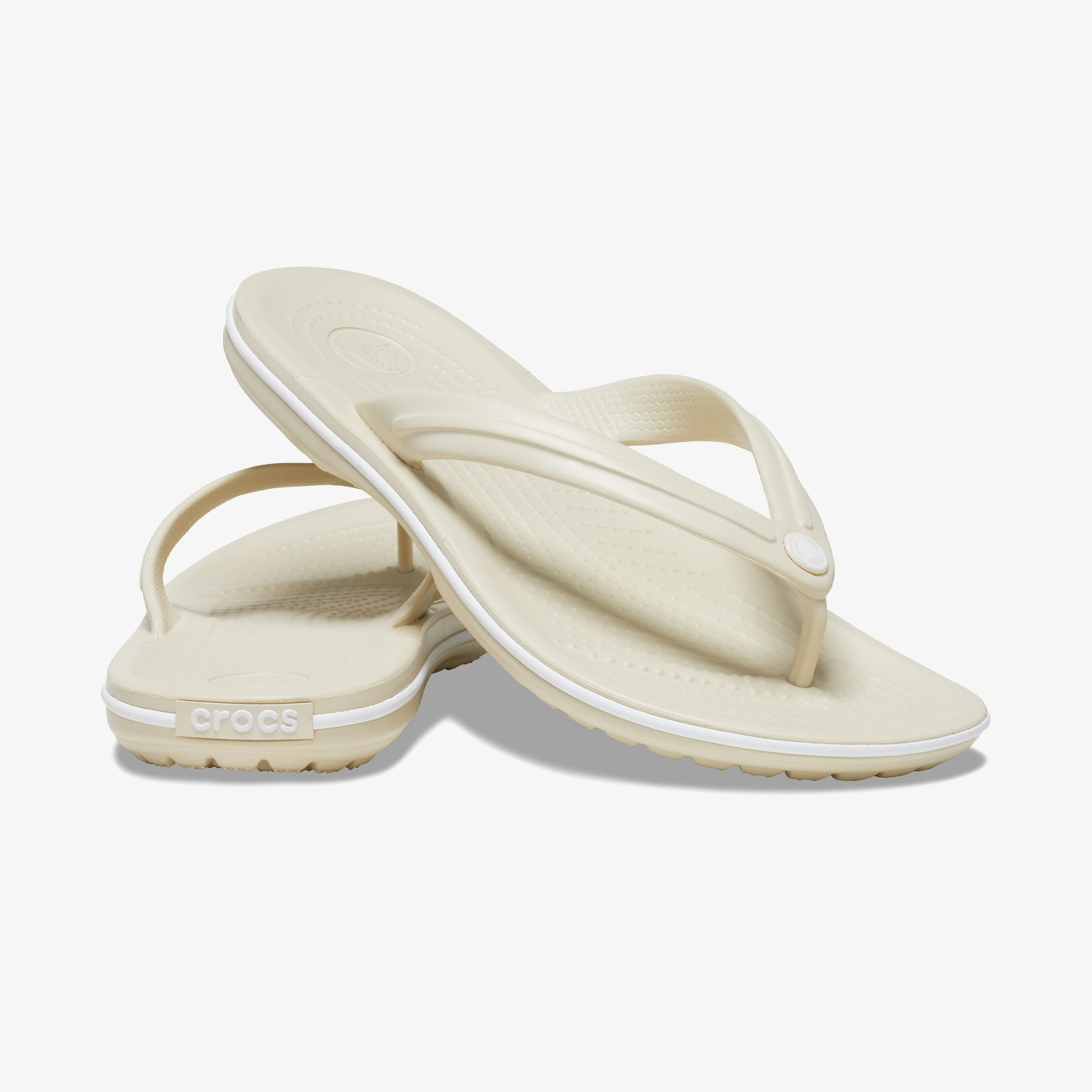 Crocs Crocband Flip Erkek Krem Terlik