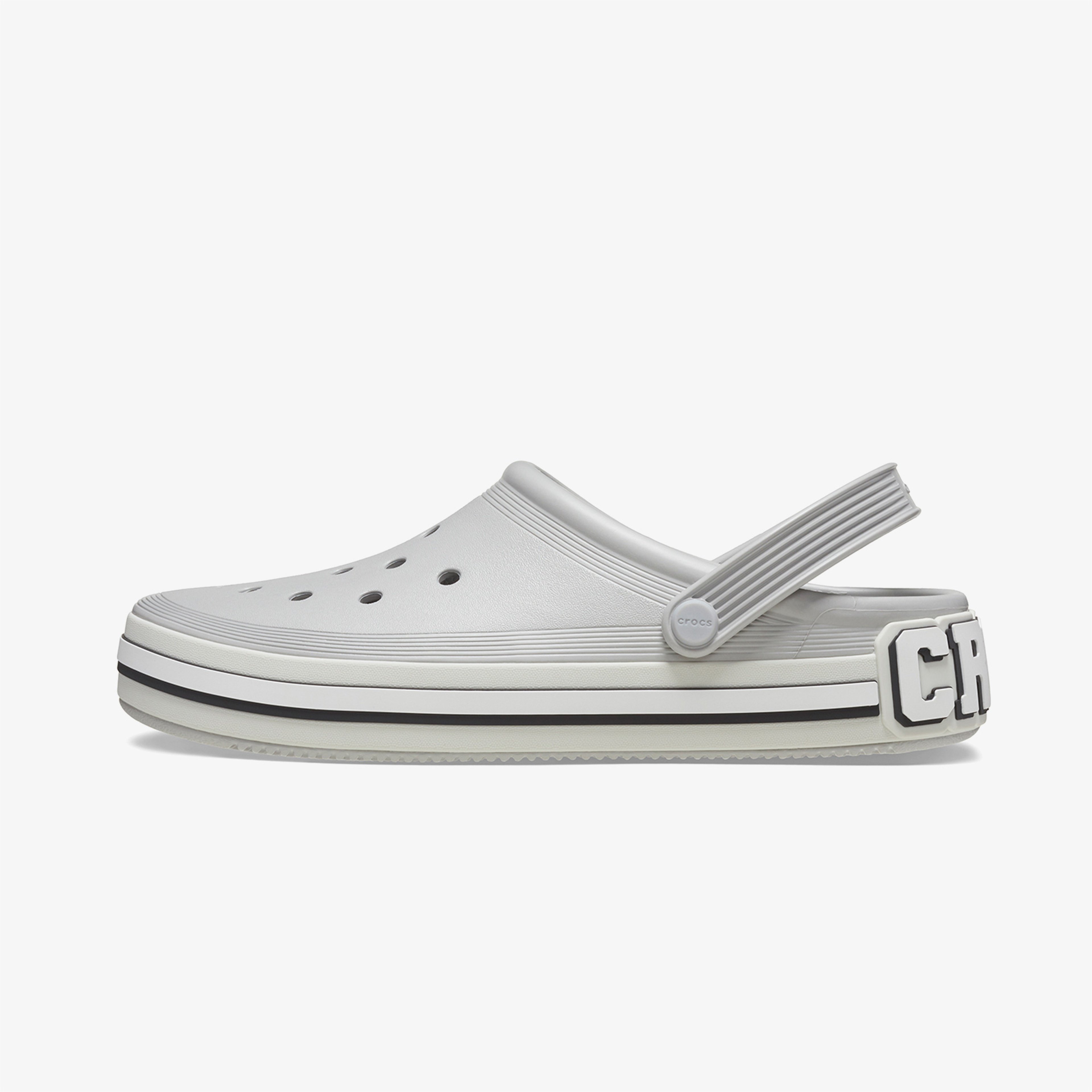 Crocs Off Court Logo Unisex Gri Terlik