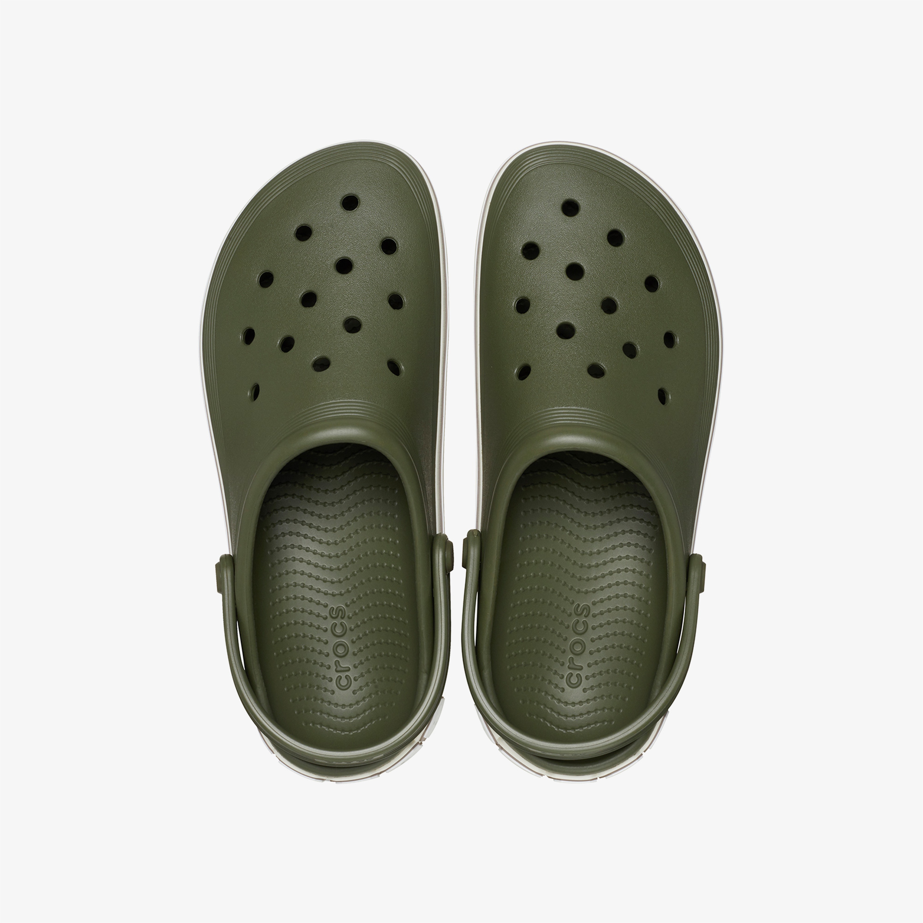 Crocs Off Court Logo Unisex Haki Terlik