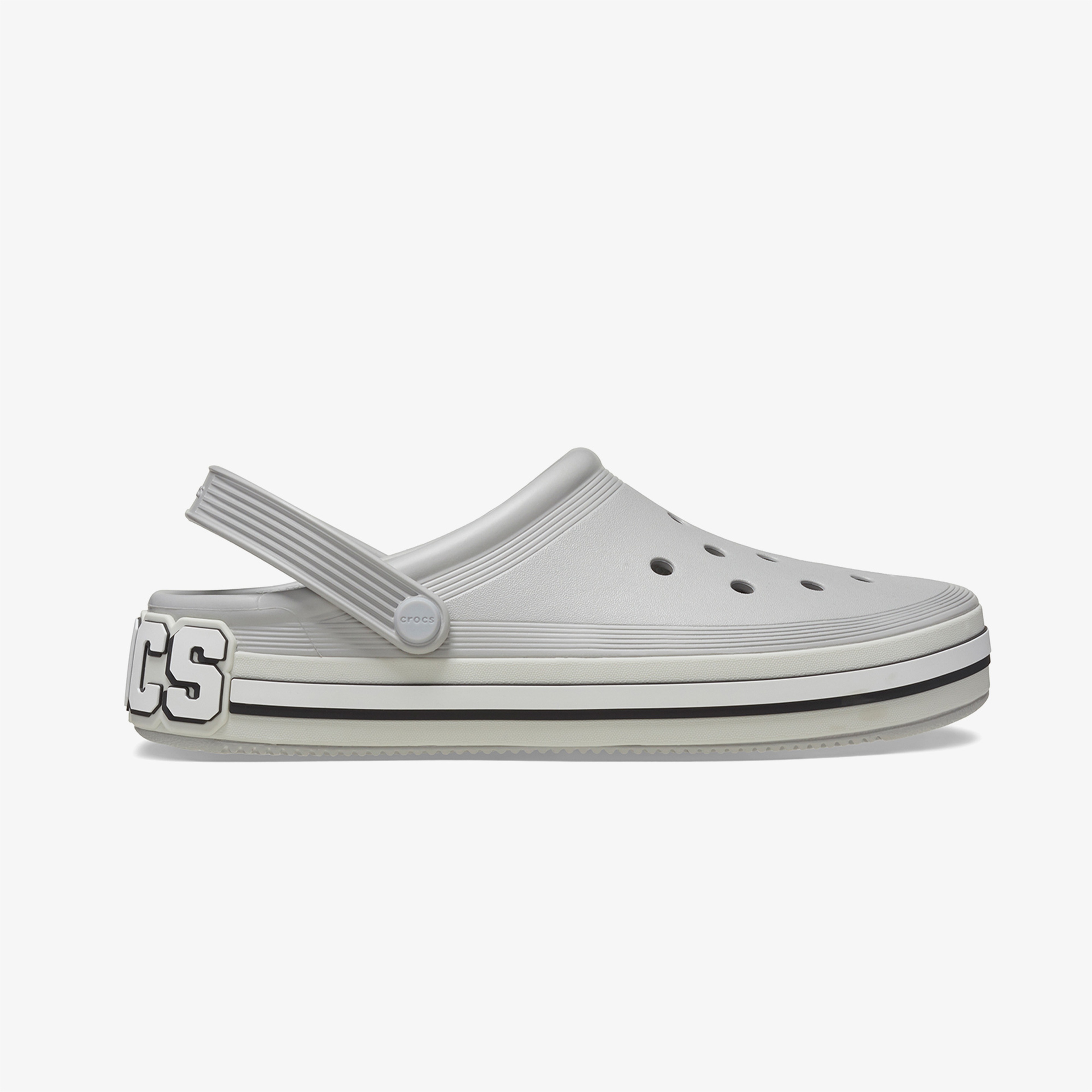 Crocs Off Court Logo Unisex Gri Terlik
