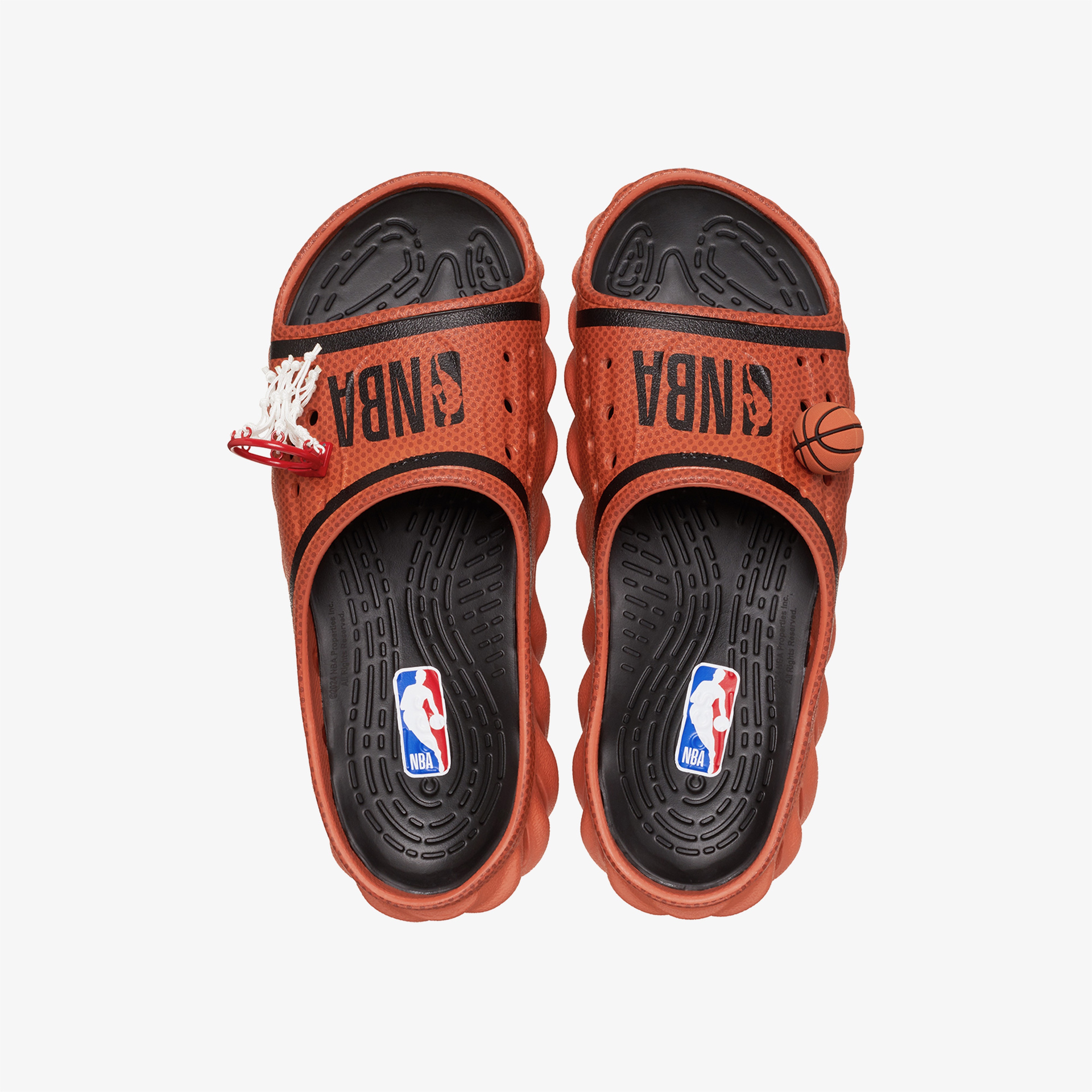 Crocs NBA Echo Slide Erkek Kahverengi Terlik
