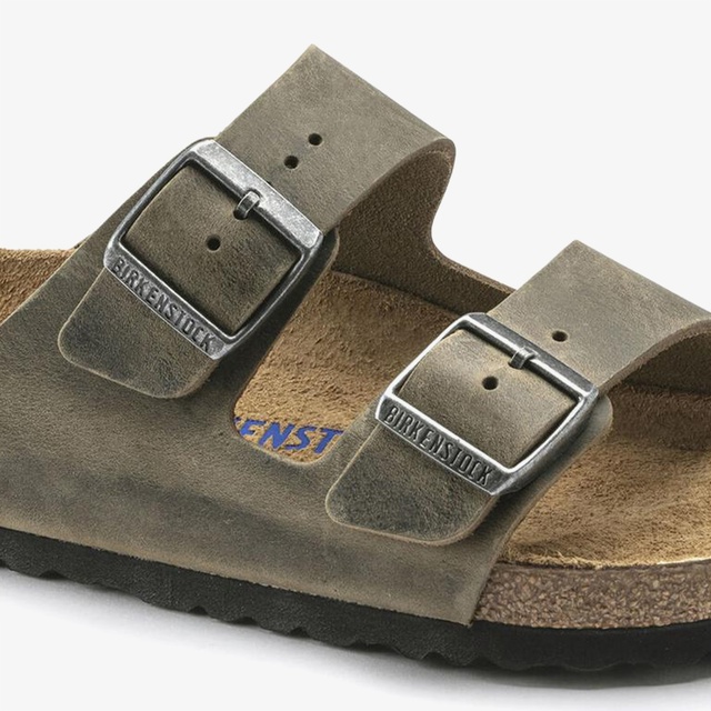 Birkenstock Birkenstock Arizona Sfb Leoi Erkek Haki Terlik Occasion'da! Haki - 7. görsel