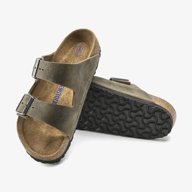 Birkenstock Birkenstock Arizona Sfb Leoi Erkek Haki Terlik Occasion'da! Haki - 5. görsel