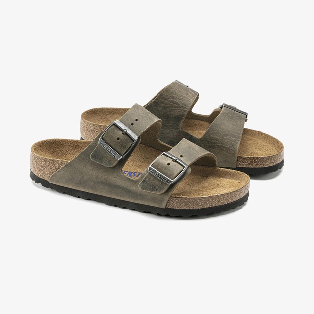 Birkenstock Birkenstock Arizona Sfb Leoi Erkek Haki Terlik Occasion'da! Haki - 6. görsel