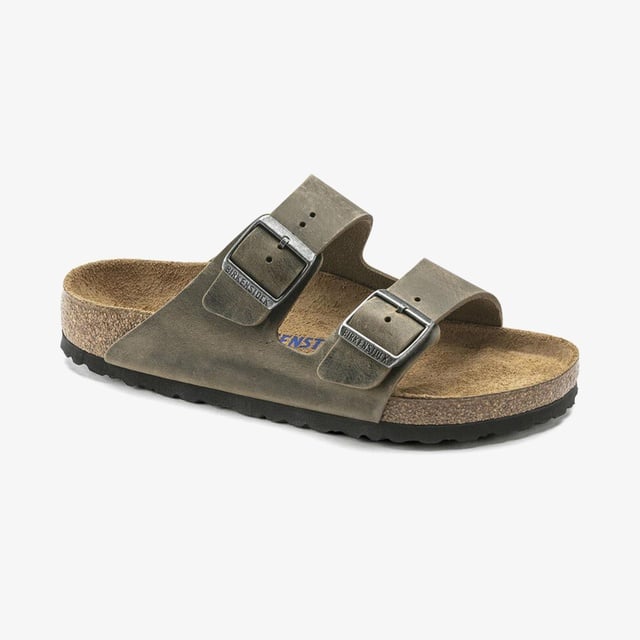 Birkenstock Birkenstock Arizona Sfb Leoi Erkek Haki Terlik Occasion'da! Haki - 3. görsel