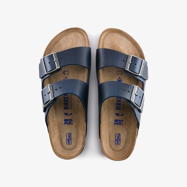 Birkenstock Birkenstock Arizona Sfb Leoi Erkek Mavi Terlik Occasion'da! Mavi - 4. görsel