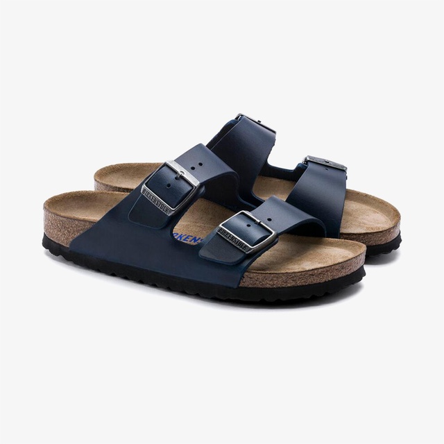 Birkenstock Birkenstock Arizona Sfb Leoi Erkek Mavi Terlik Occasion'da! Mavi - 5. görsel