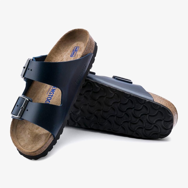 Birkenstock Birkenstock Arizona Sfb Leoi Erkek Mavi Terlik Occasion'da! Mavi - 6. görsel