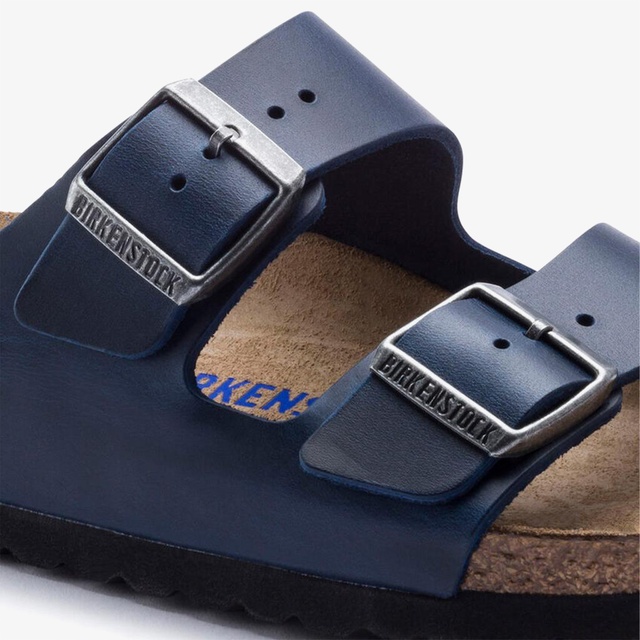 Birkenstock Birkenstock Arizona Sfb Leoi Erkek Mavi Terlik Occasion'da! Mavi - 7. görsel