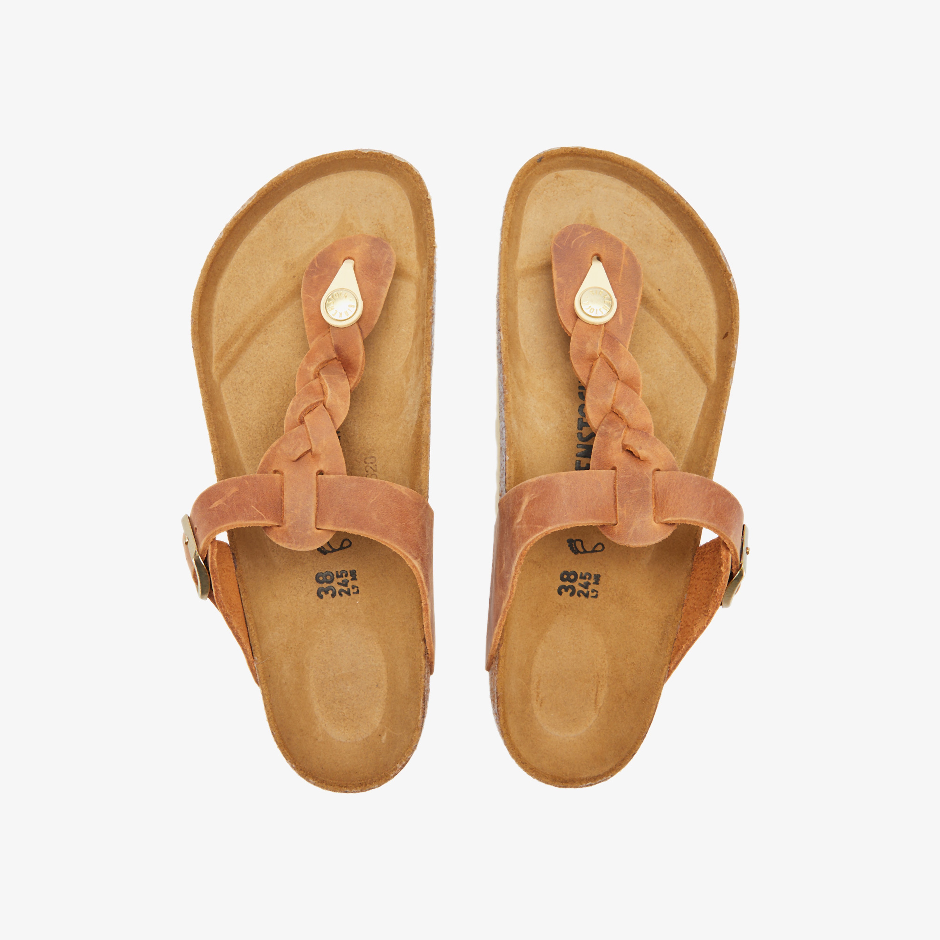 Birkenstock Gizeh Leoi Braided Kadın Kahverengi Terlik