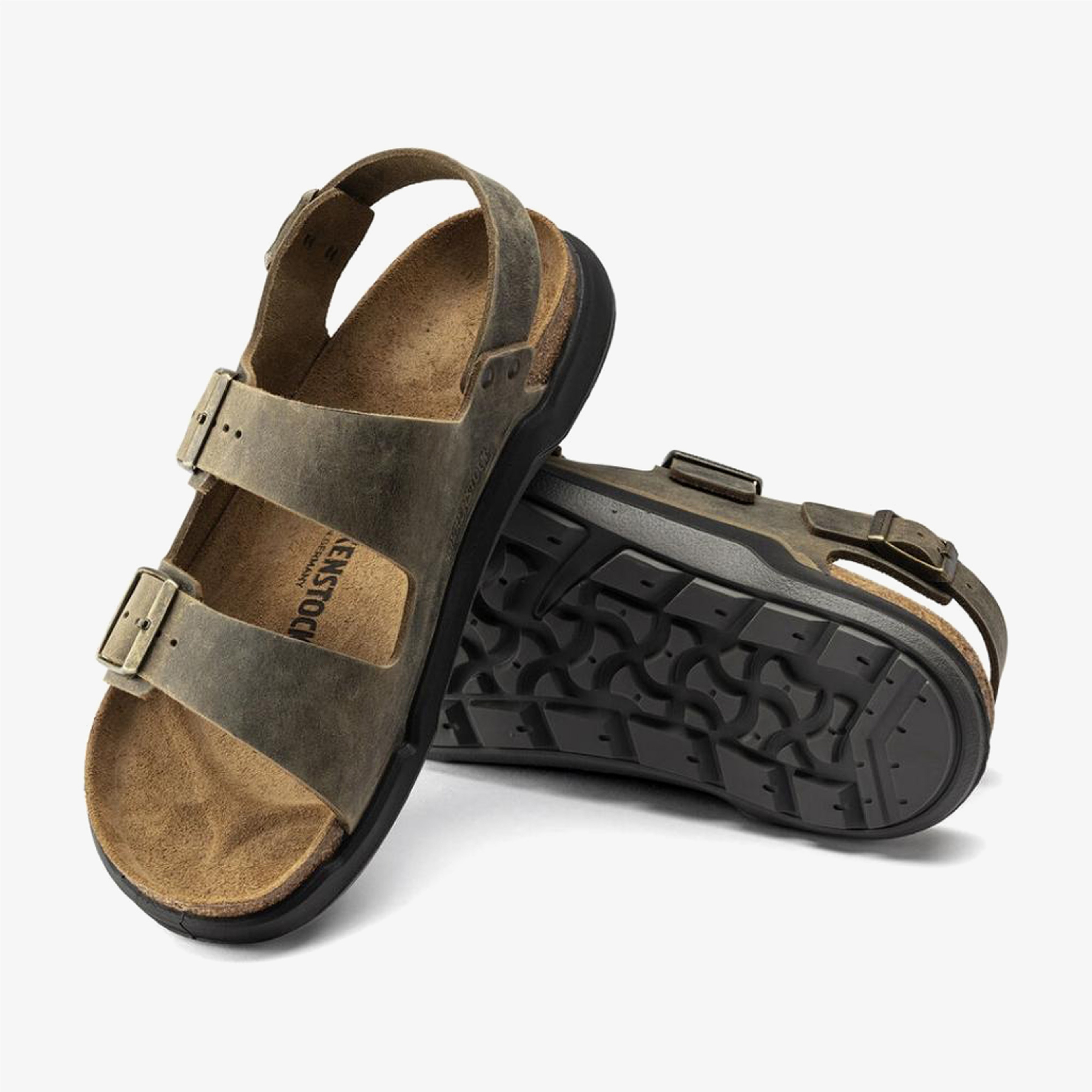 Birkenstock Milano Ct Bf Artic Old Erkek Haki Sandalet
