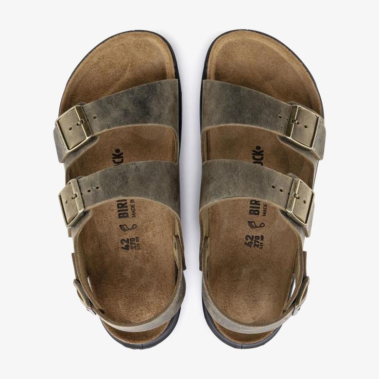 Birkenstock Milano Ct Bf Artic Old Erkek Haki Sandalet