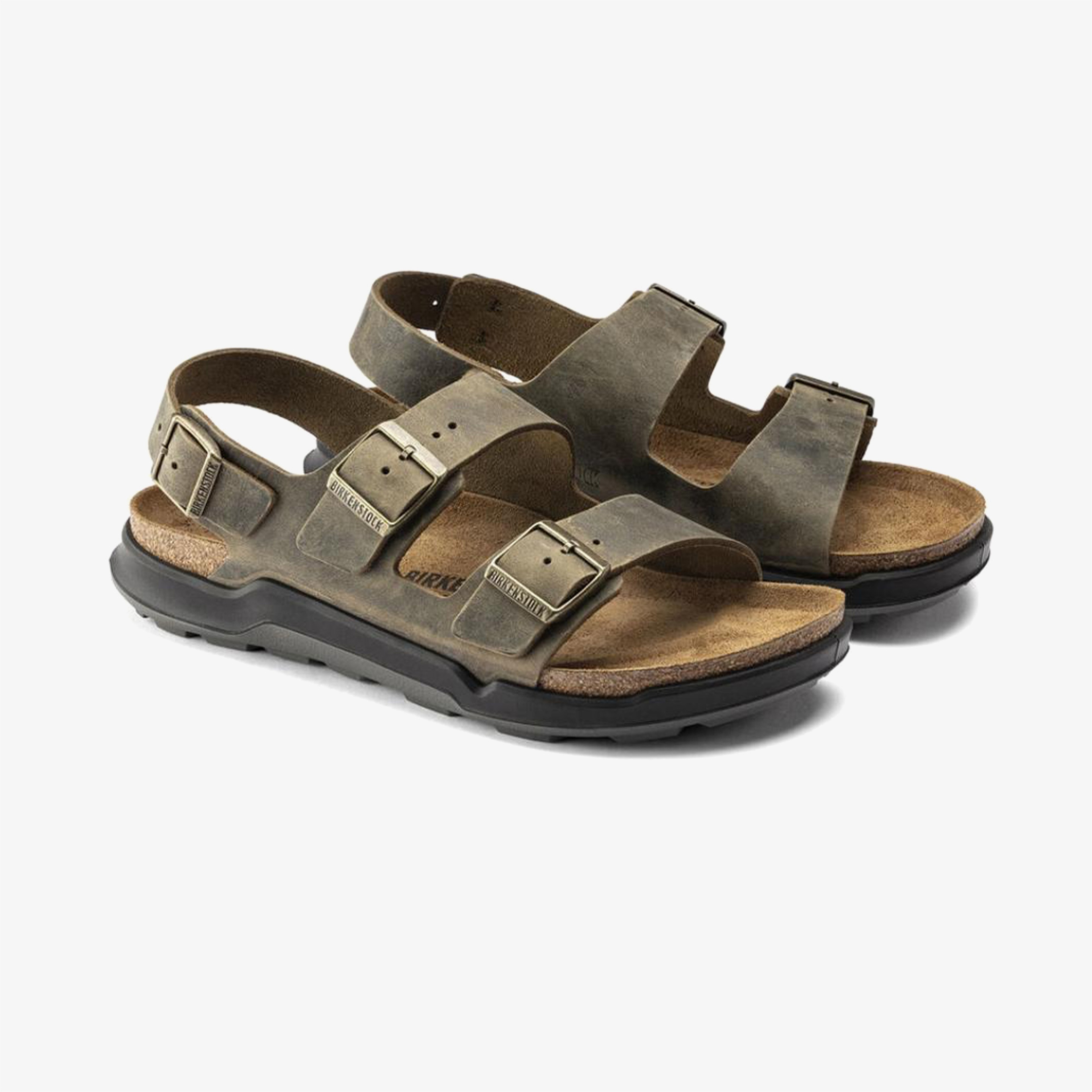Birkenstock Milano Ct Bf Artic Old Erkek Haki Sandalet
