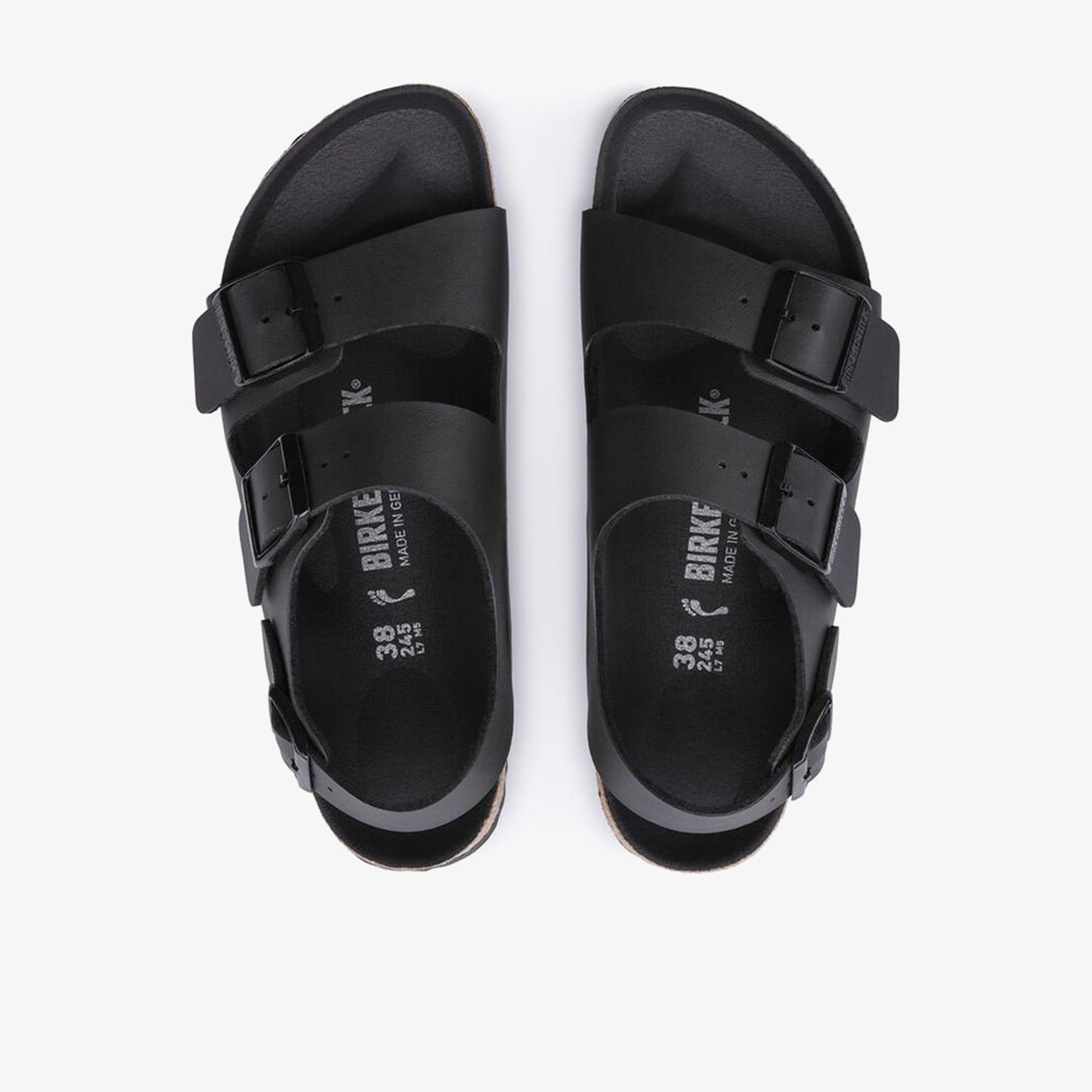 Birkenstock Milano Bf Triples Erkek Siyah Sandalet