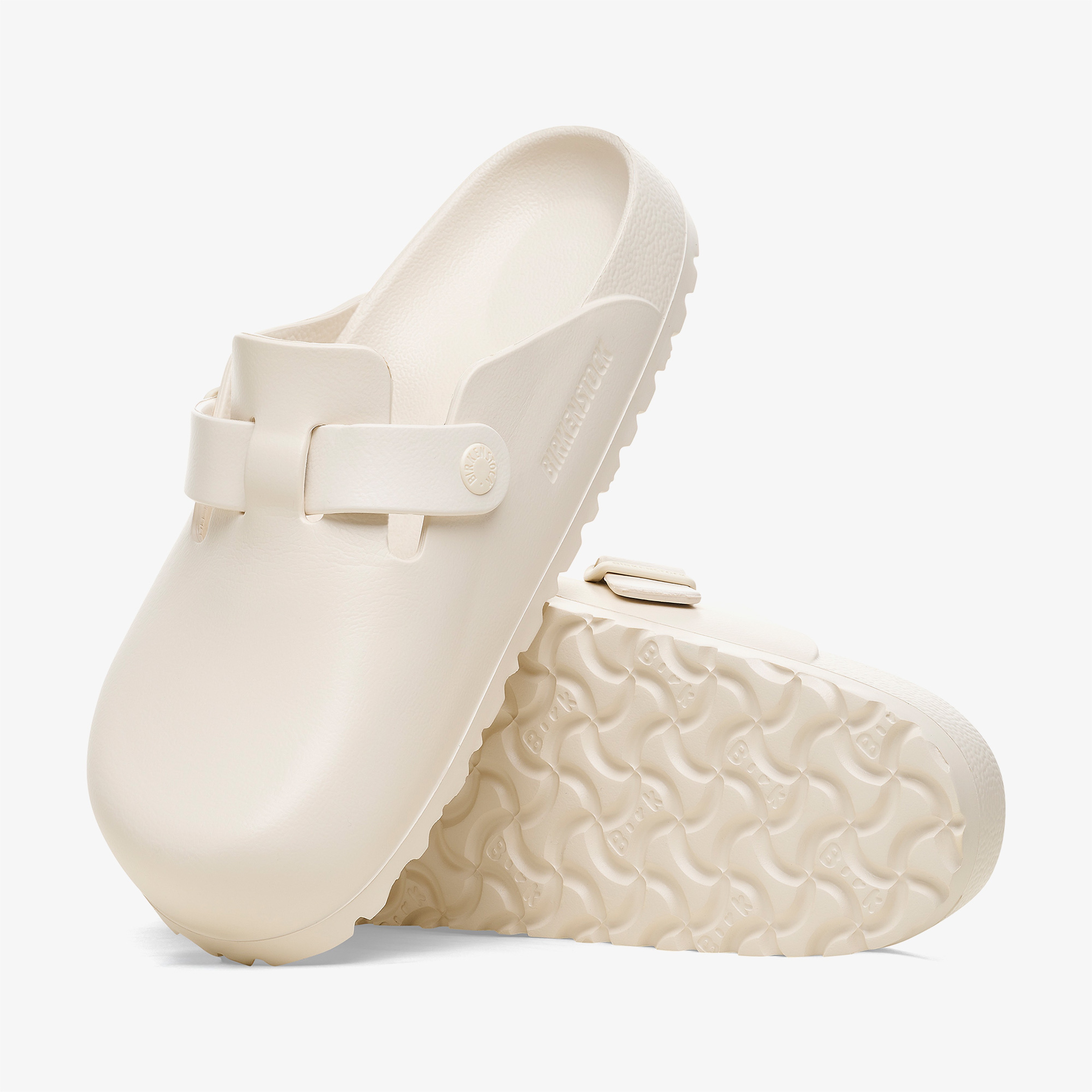 Birkenstock Boston Eva Erkek Krem Terlik