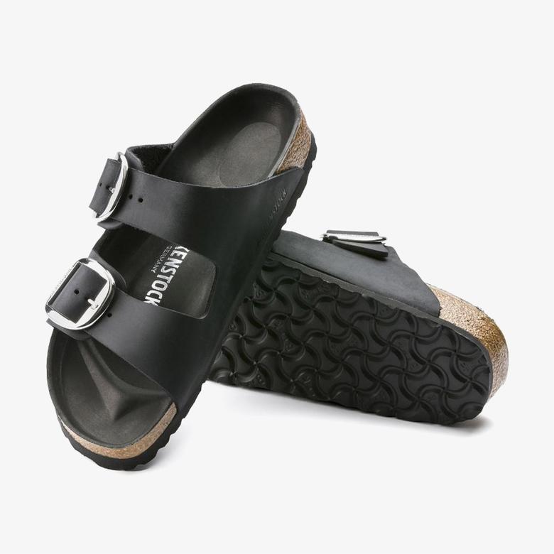 Birkenstock Arizona Big Buckle Leoi Kadın Siyah Terlik
