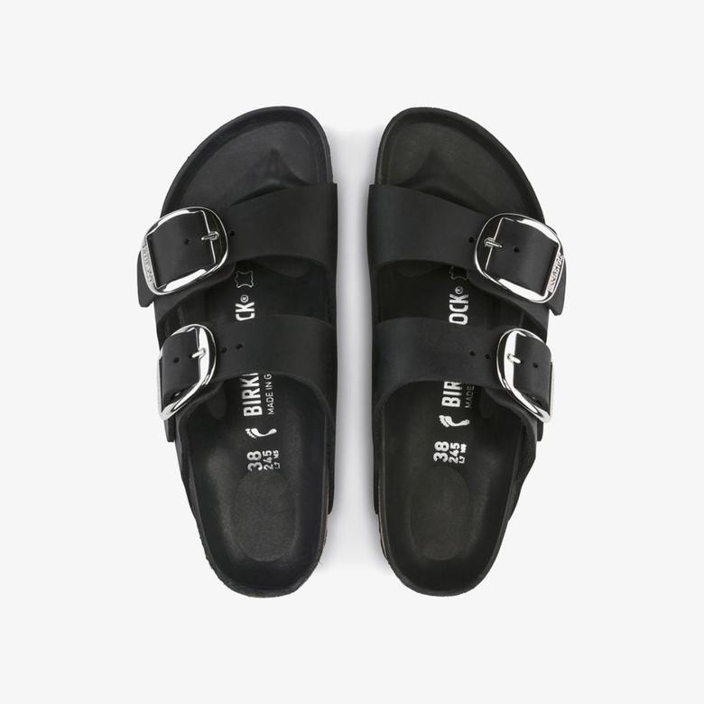 Birkenstock Arizona Big Buckle Leoi Kadın Siyah Terlik