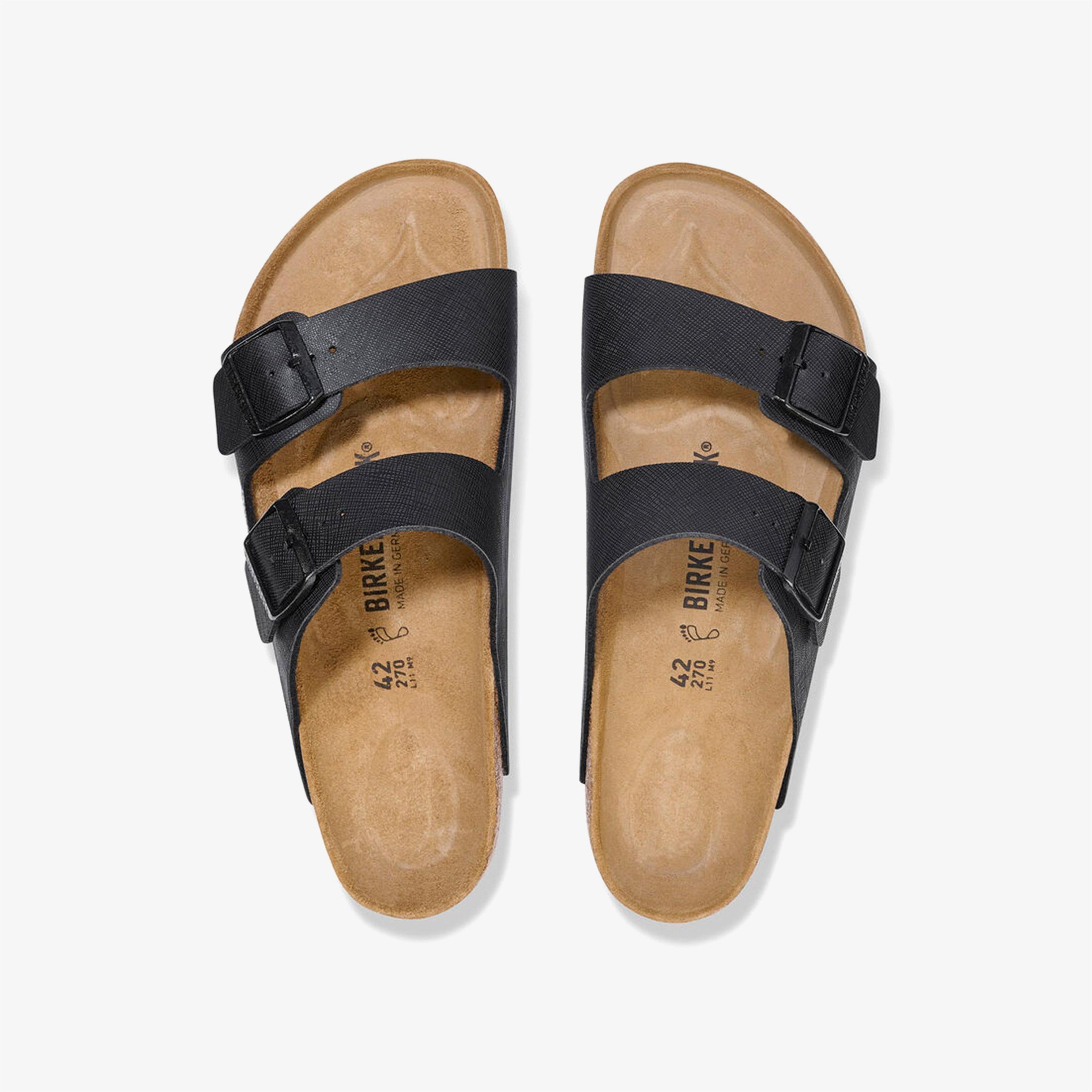 Birkenstock Arizona Bf Saffiano Erkek Siyah Terlik